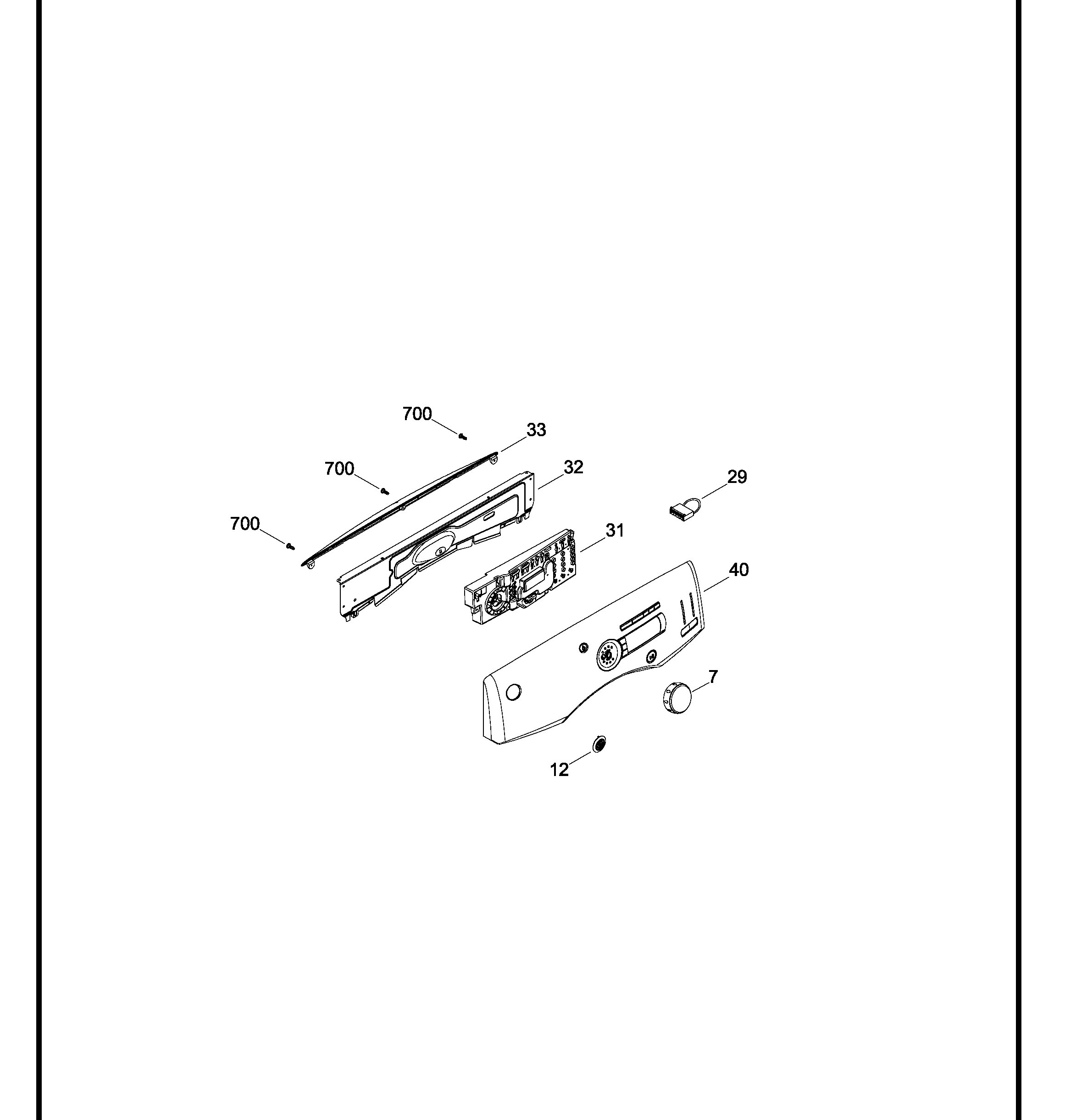 GFDN240EL0WW Exploded View 1 appliance exploded-view parts diagram