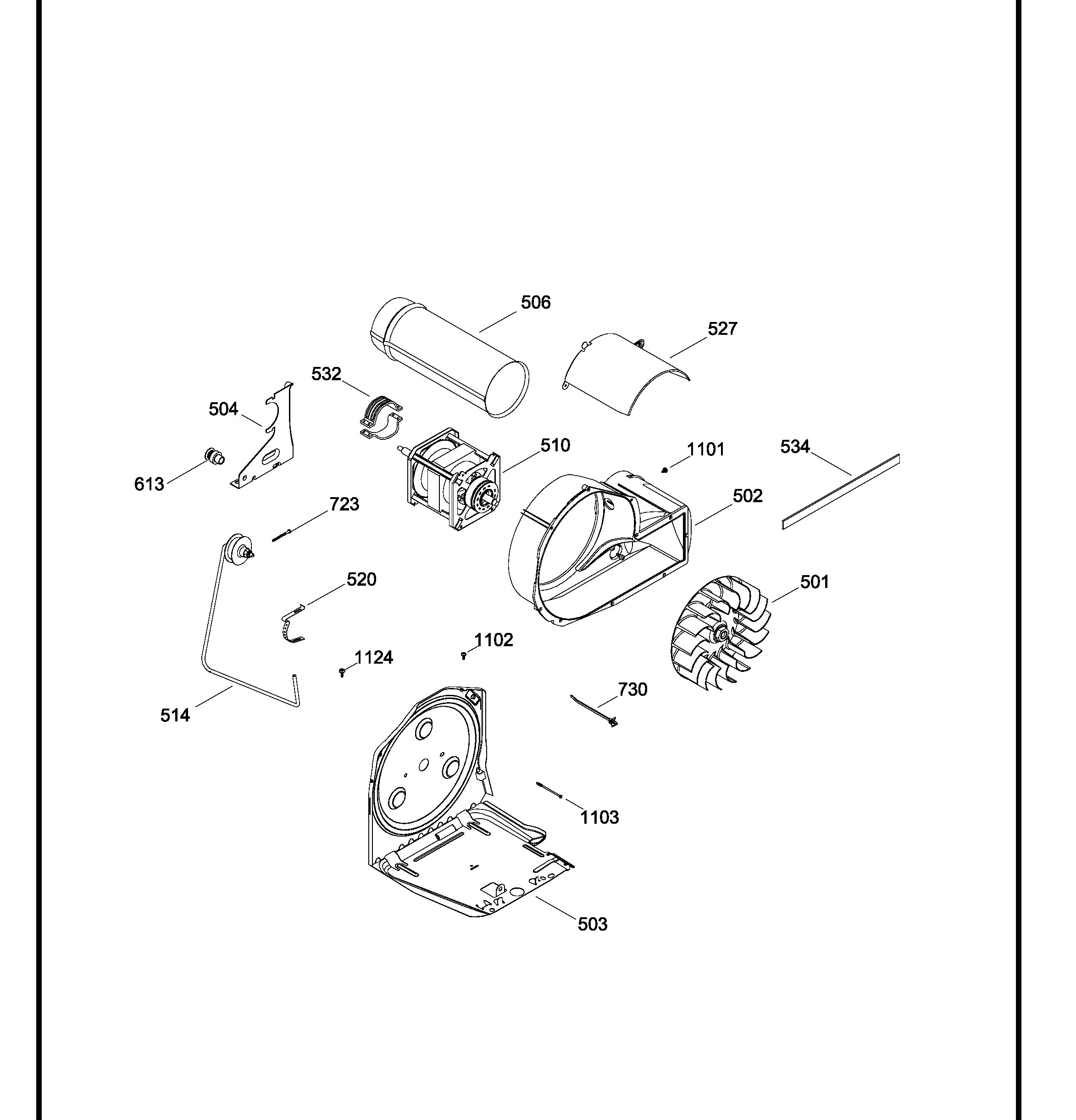 GFDS355EL0MS Exploded View 5 appliance exploded-view parts diagram