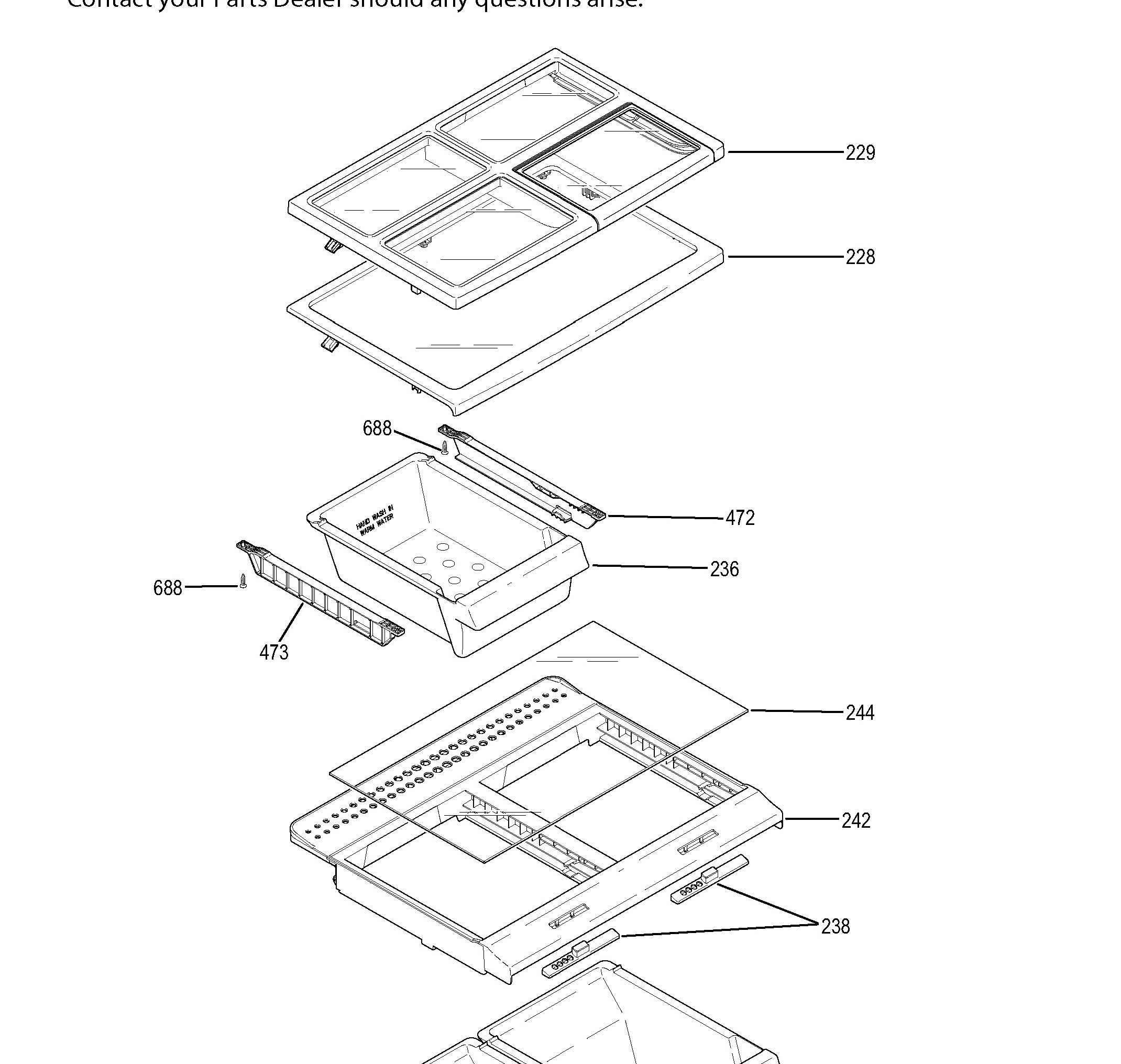 GIE18HSHDRSS Exploded View 3 appliance exploded-view parts diagram