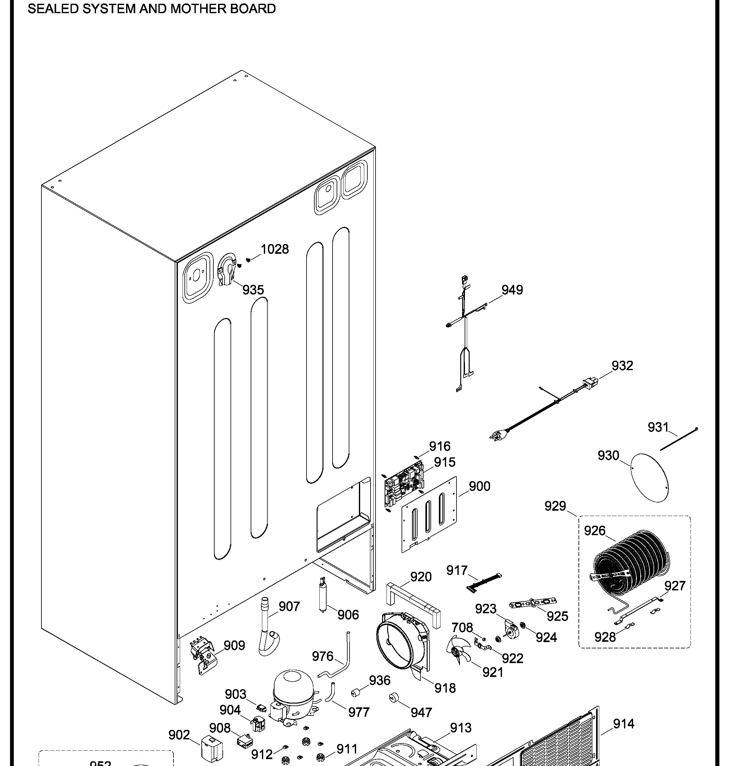 GKCS2LFGCFSS Exploded View 8 appliance exploded-view parts diagram
