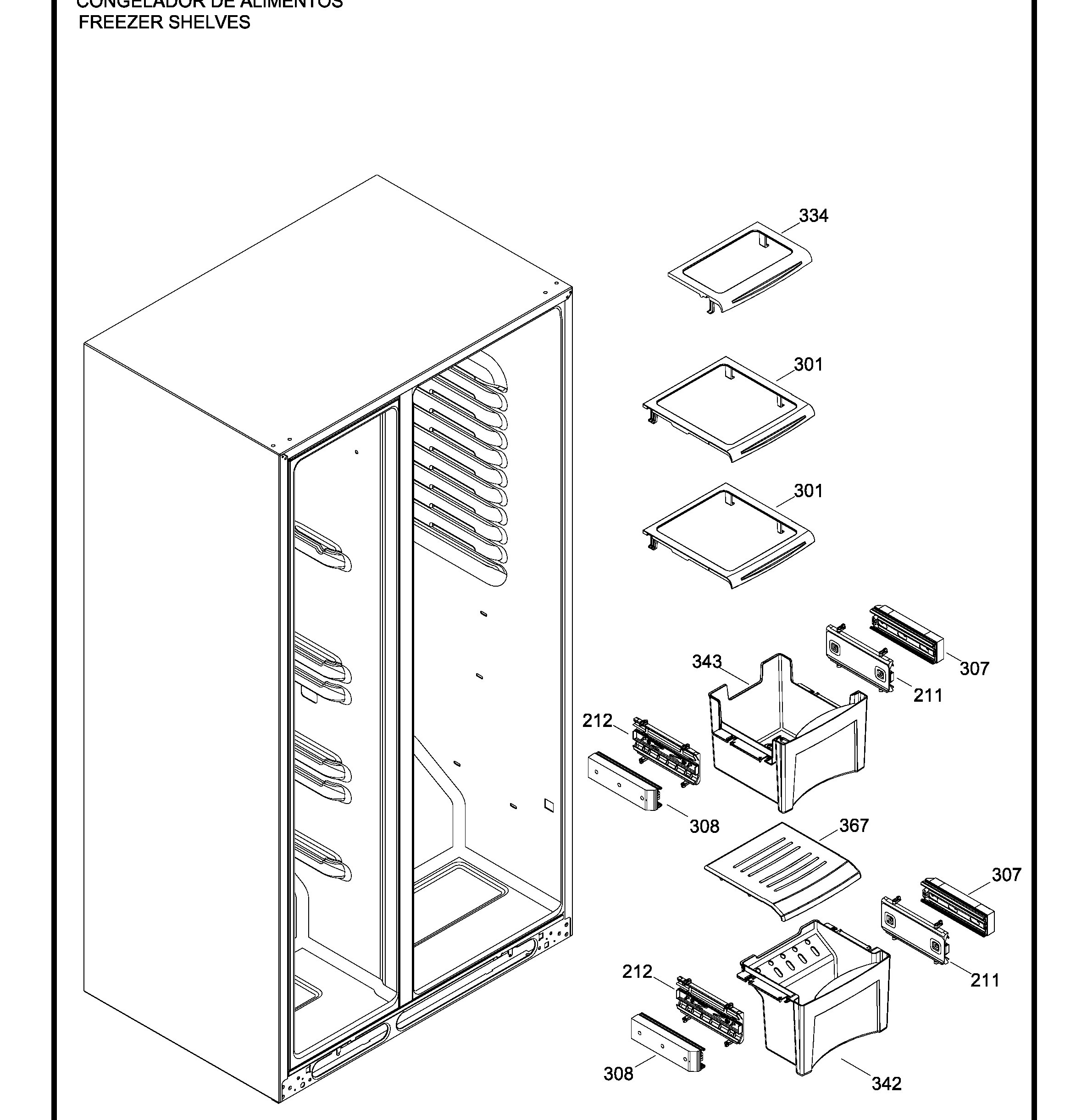 GKCS2LFGCFSS Exploded View 4 appliance exploded-view parts diagram