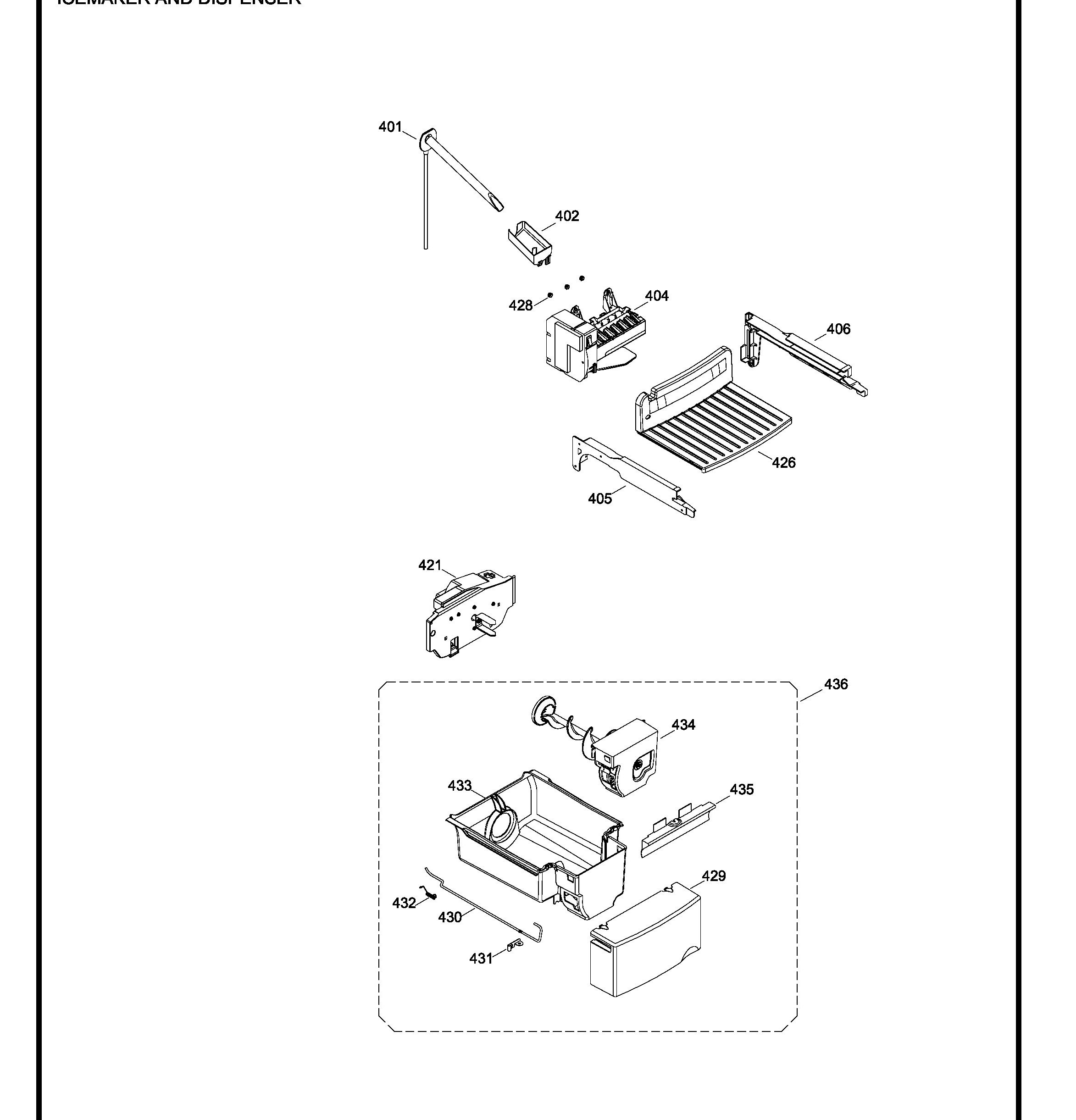 GKCS6FGGBFSS Exploded View 5 appliance exploded-view parts diagram