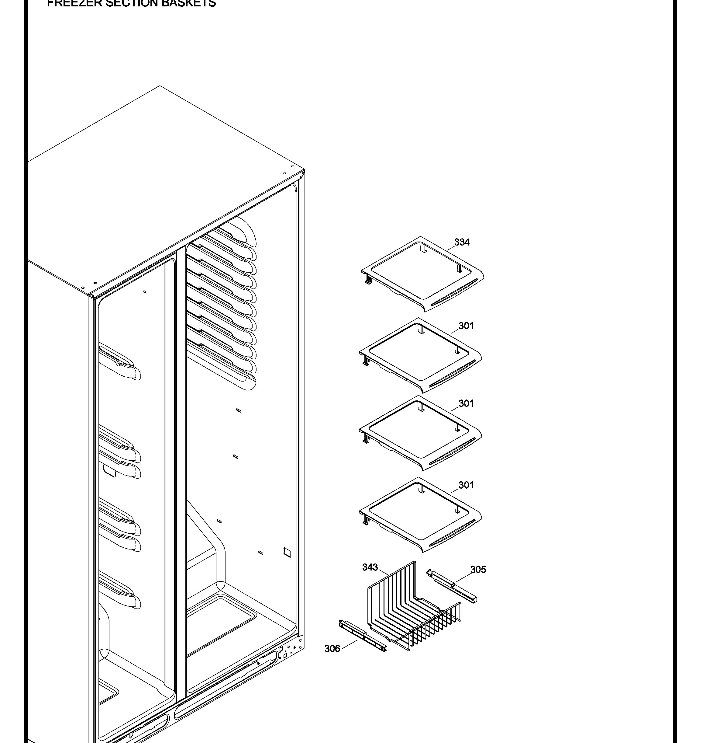 GKCS6FGGBFSS Exploded View 4 appliance exploded-view parts diagram
