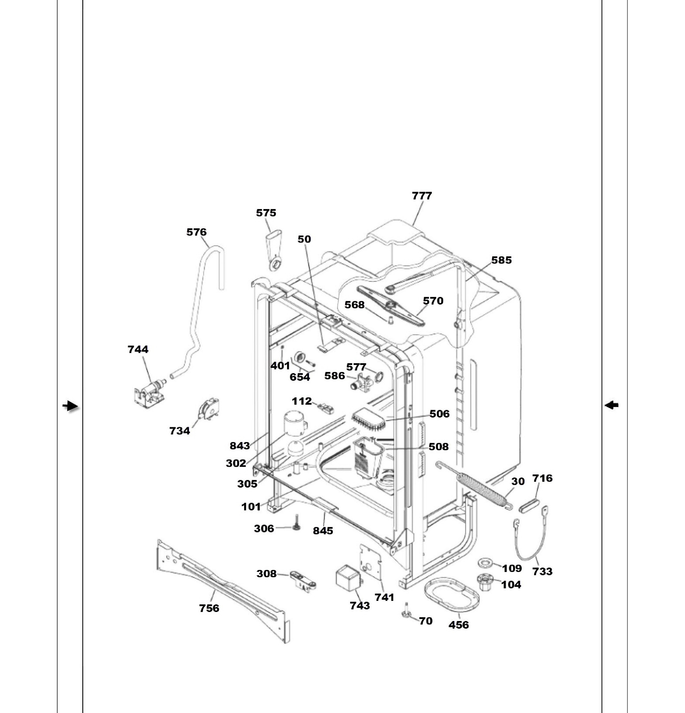 GLV7800G01SS Exploded View 2 appliance exploded-view parts diagram