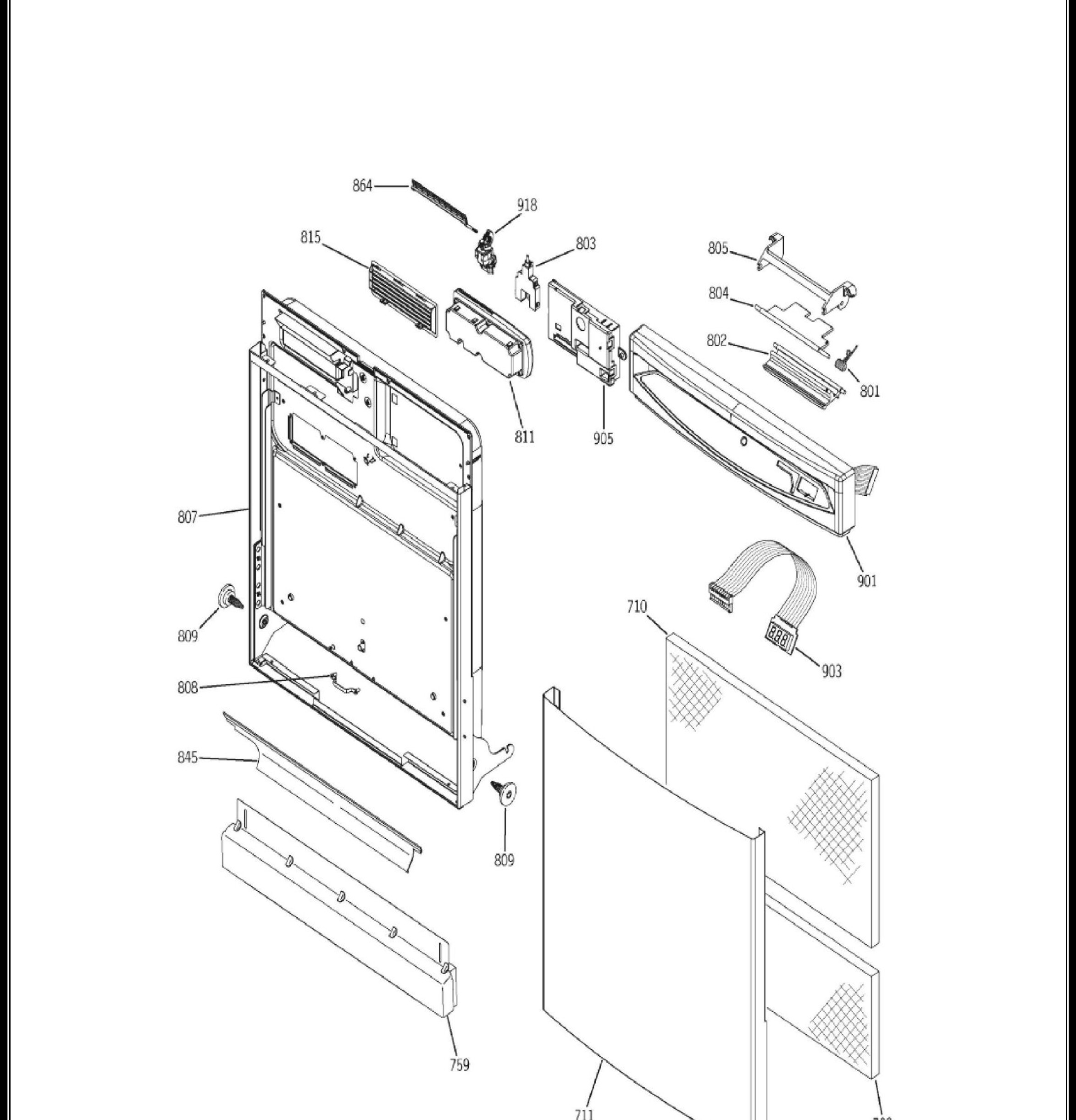 GLV7800GSS02 Exploded View 1 appliance exploded-view parts diagram
