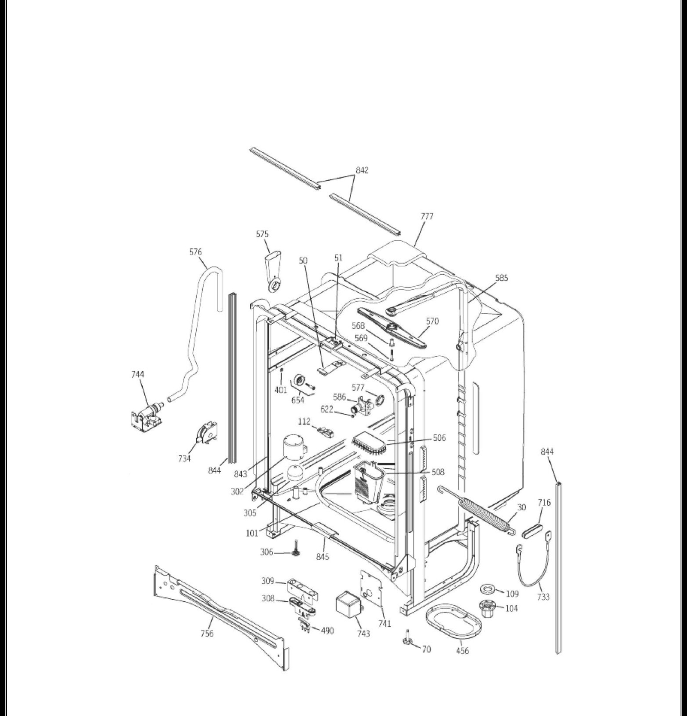 GLV7800GSS02 Exploded View 2 appliance exploded-view parts diagram