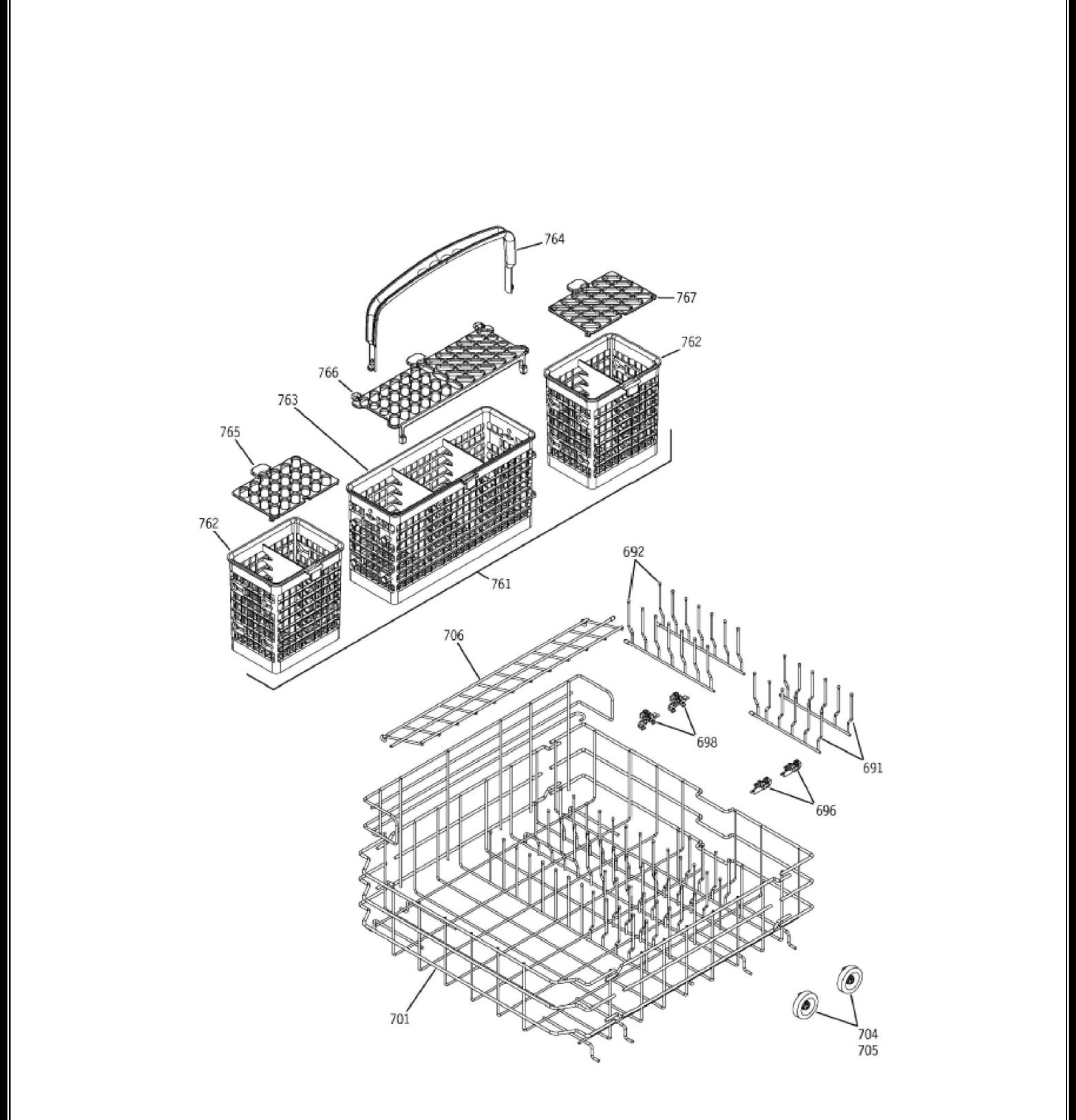 GLV7800GSS02 Exploded View 4 appliance exploded-view parts diagram