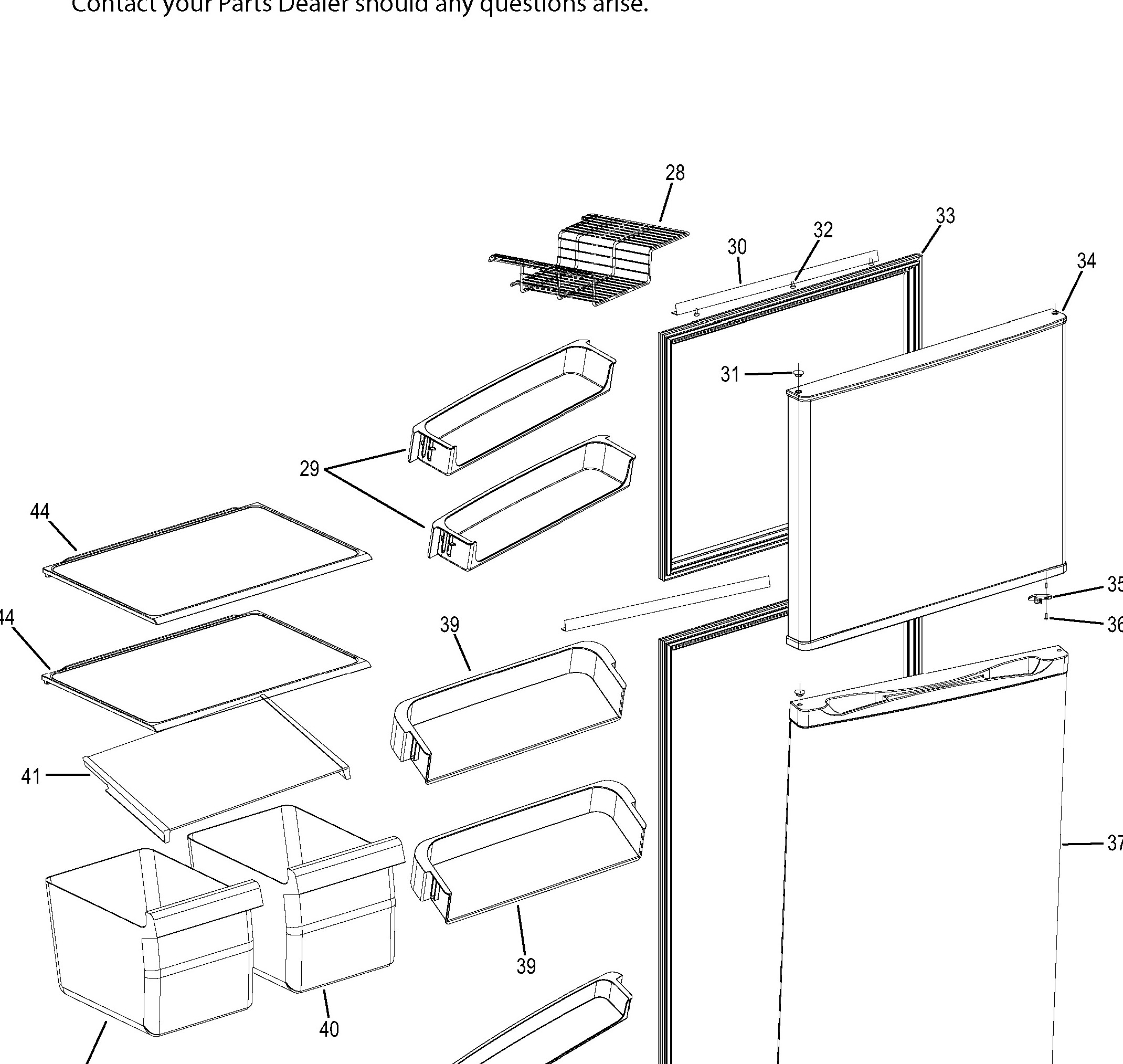 GPS12FGHCBB Exploded View 1 appliance exploded-view parts diagram