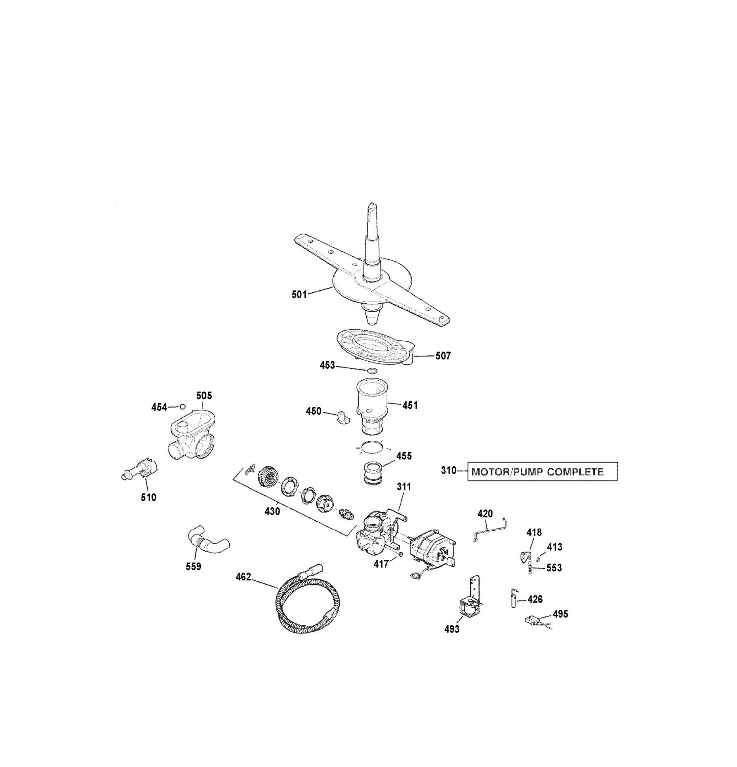 GSD3360D50SS Exploded View 3 appliance exploded-view parts diagram