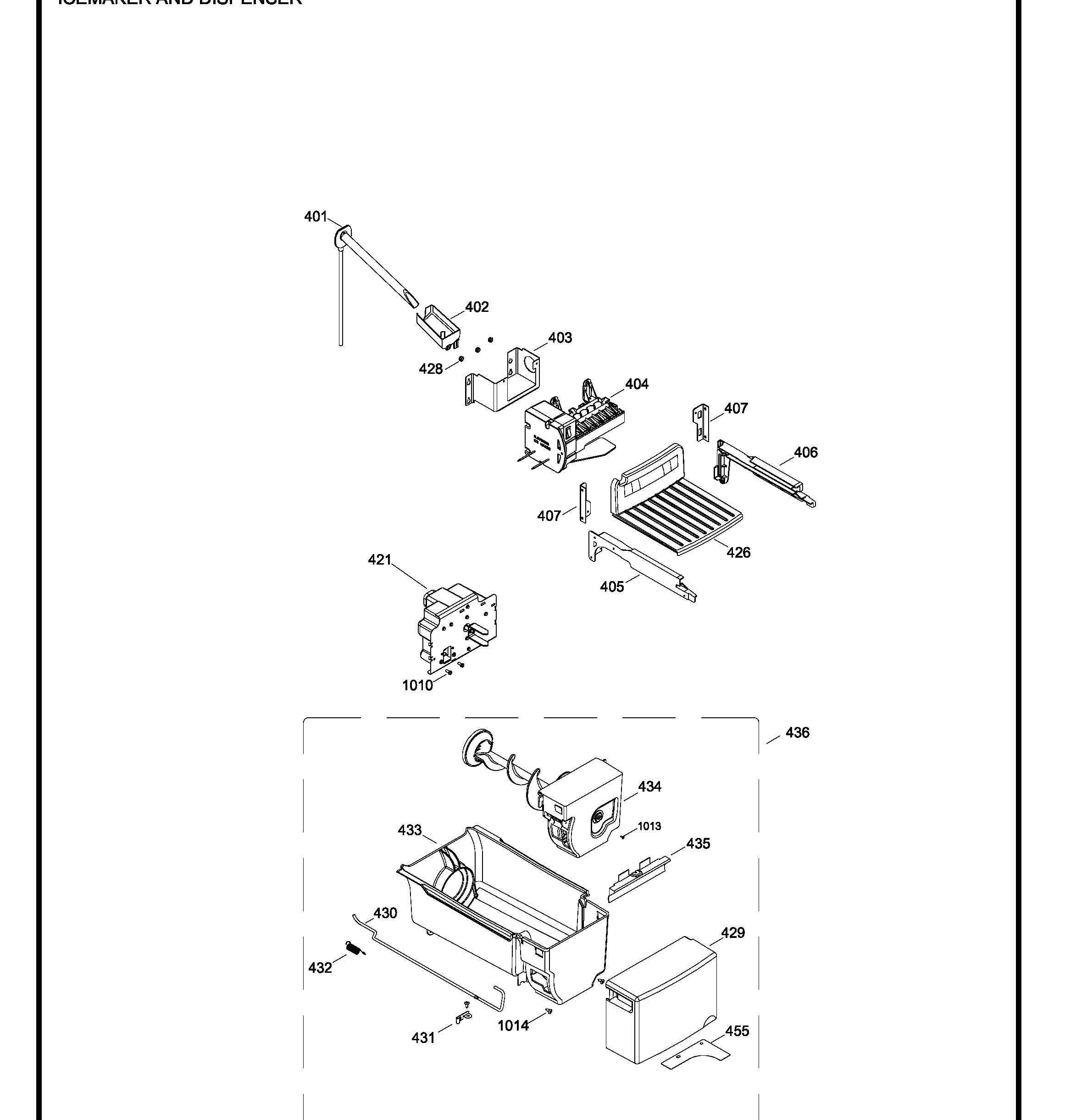 GSRS3QGXKFSS Exploded View 5 appliance exploded-view parts diagram