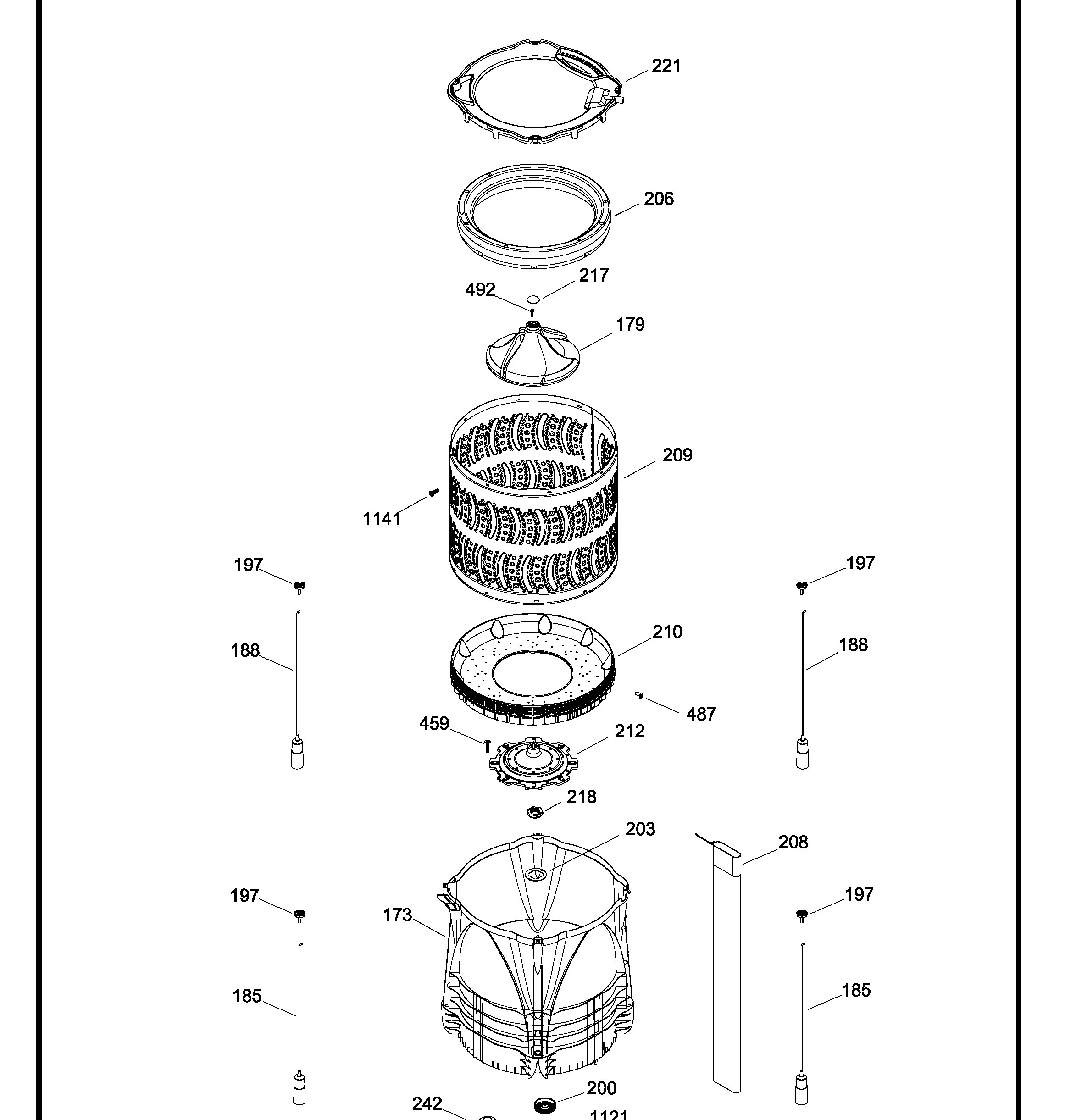 GTAN9450EWS00 Exploded View 2 appliance exploded-view parts diagram