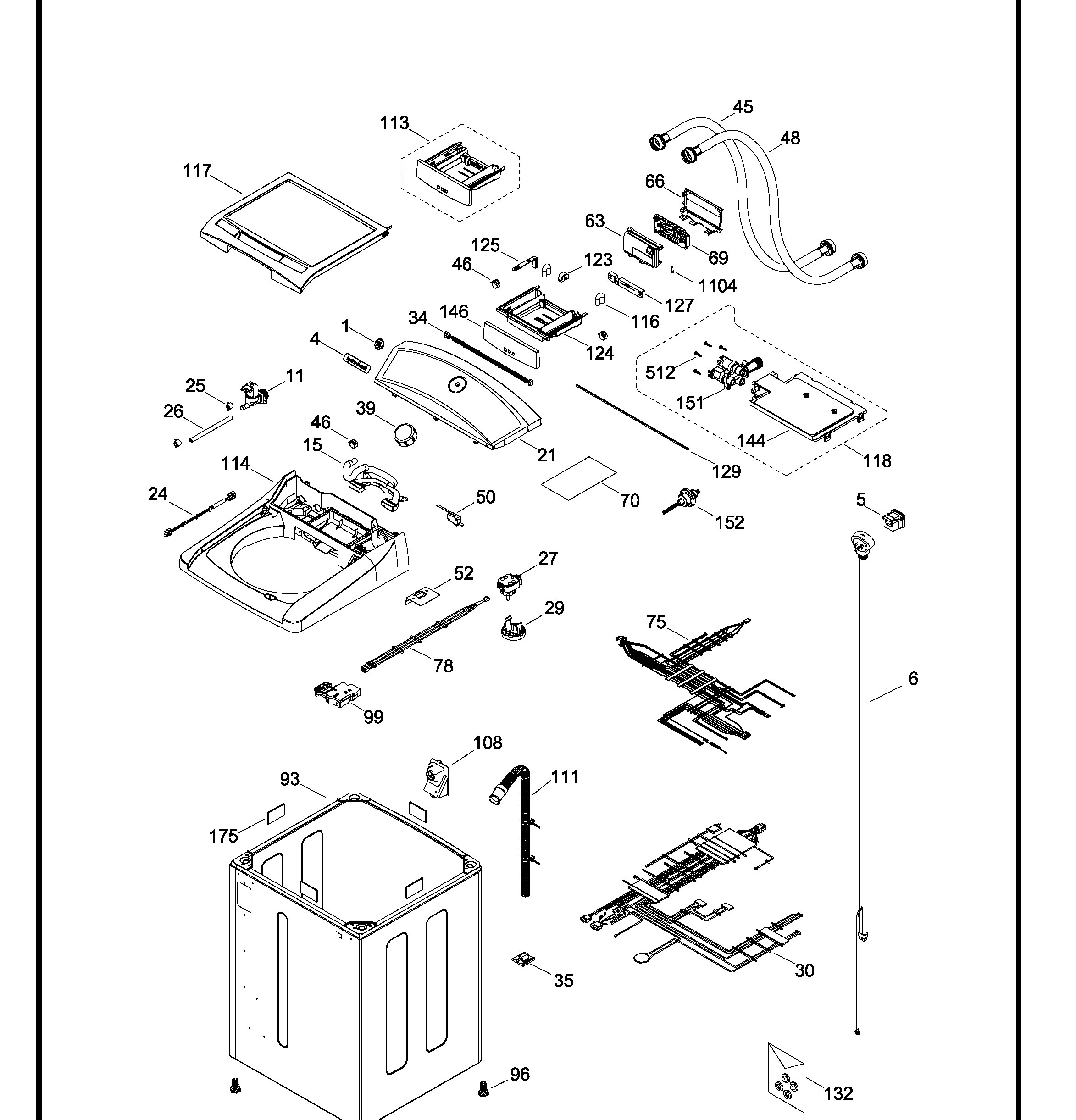 GTAN9455EGG00 Exploded View 1 appliance exploded-view parts diagram