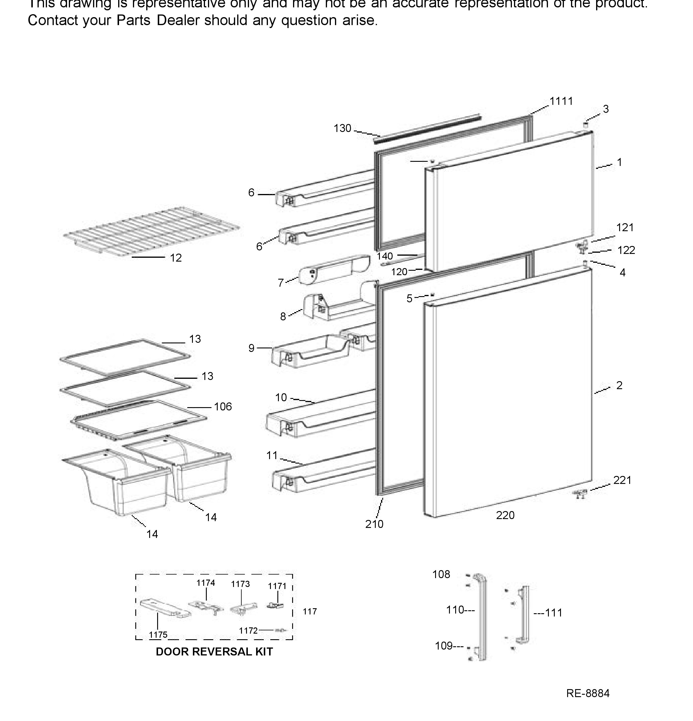 GTE18FTLKAWW Exploded View 2 appliance exploded-view parts diagram