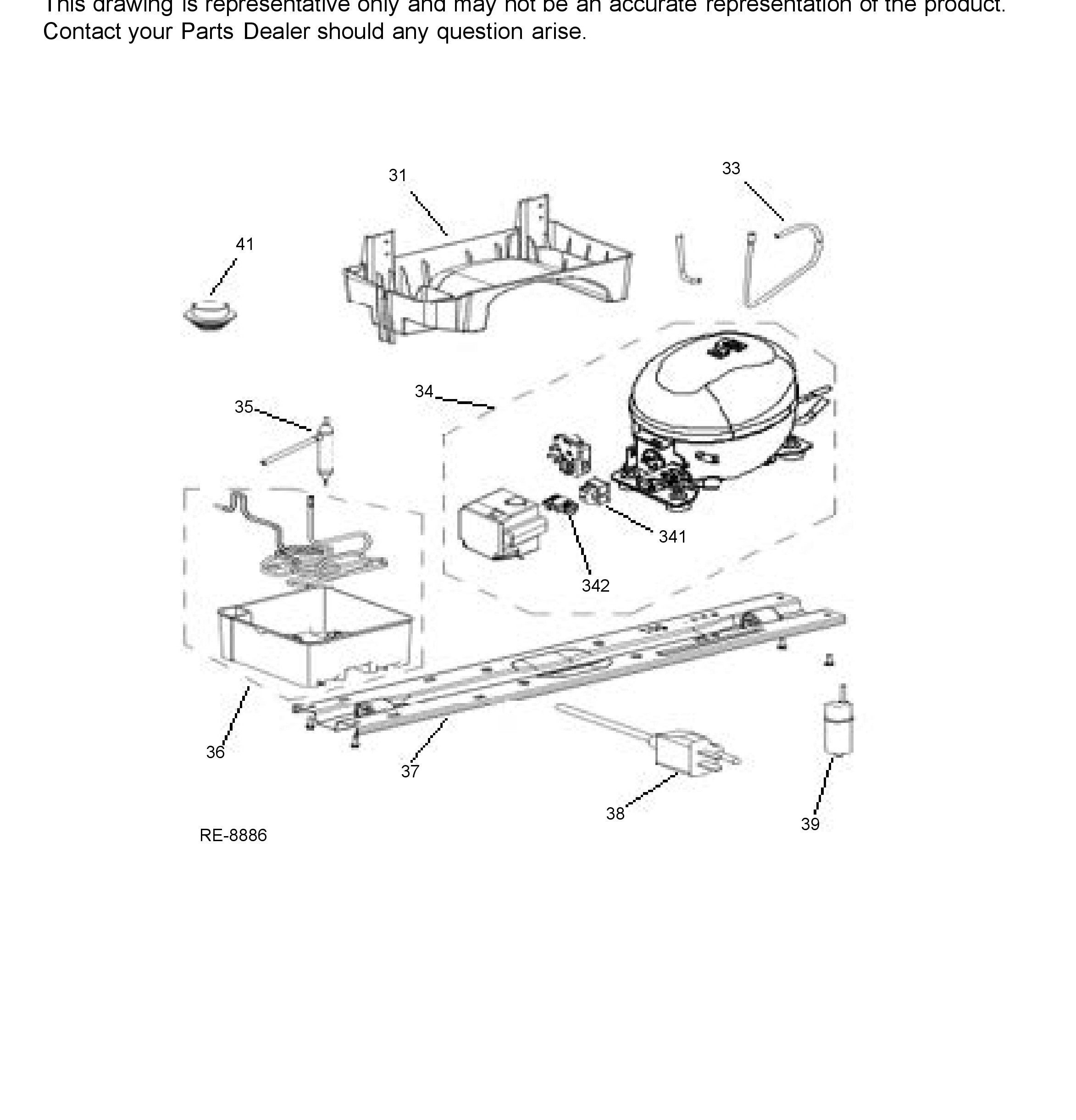 GTE18FTLKAWW Exploded View 4 appliance exploded-view parts diagram