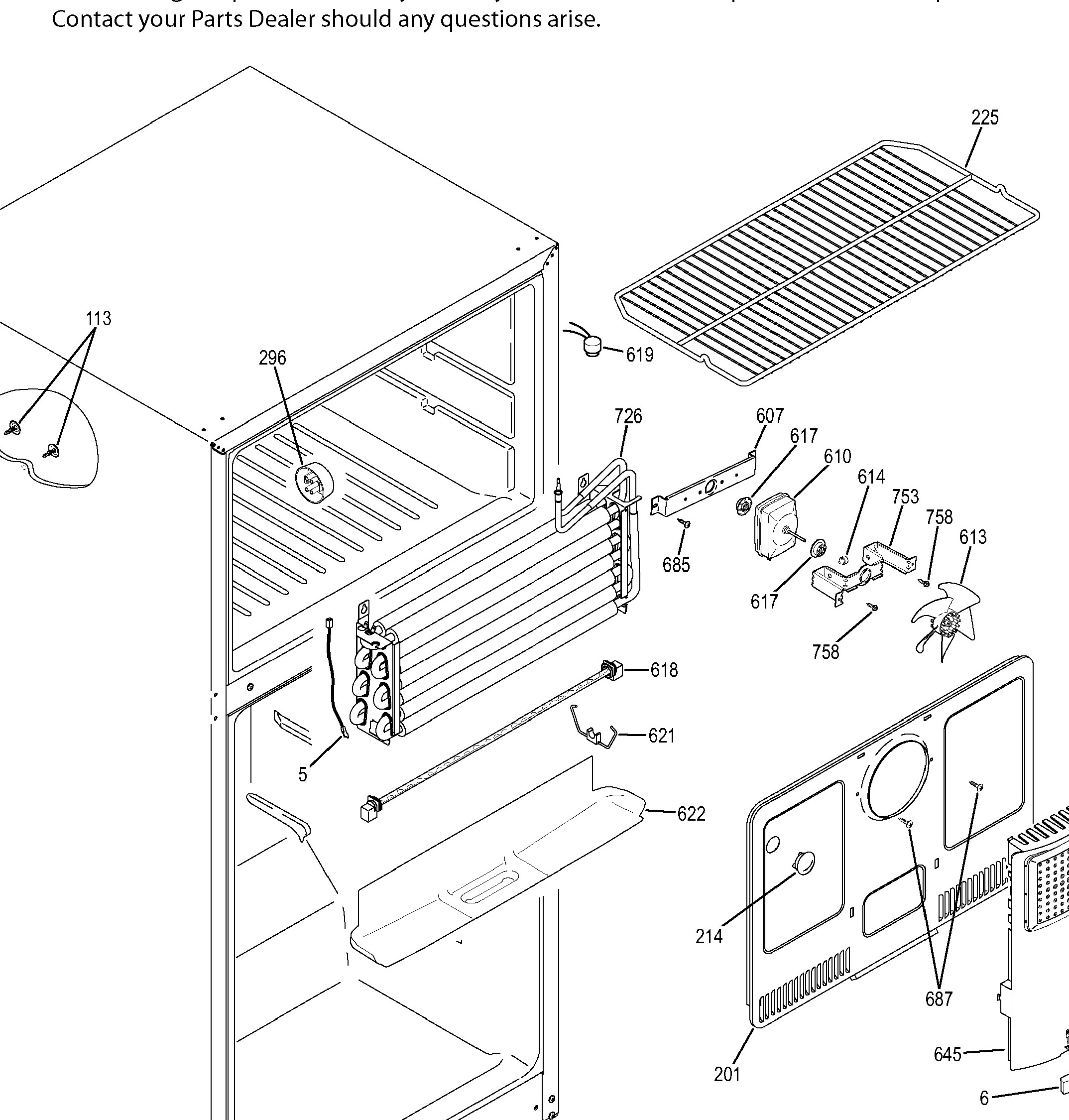 GTE18GSHGRSS Exploded View 2 appliance exploded-view parts diagram