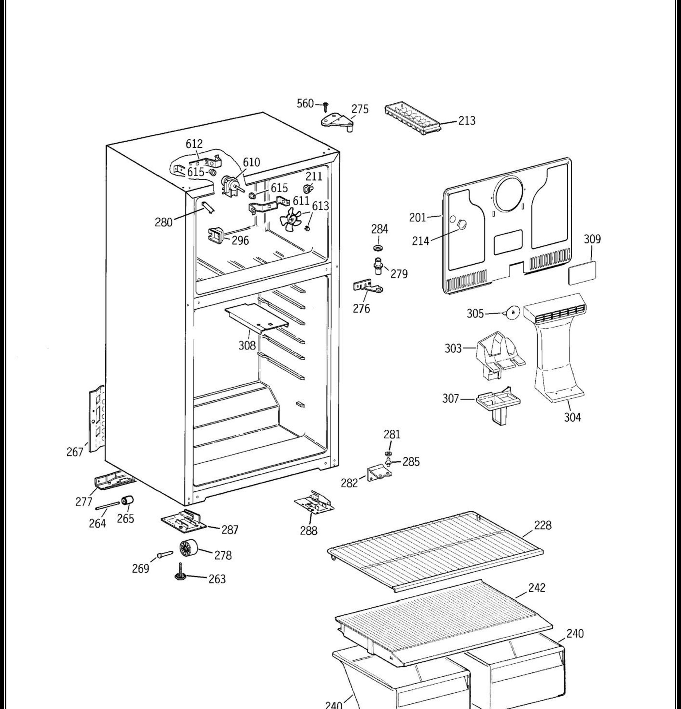 GTS16BBSFRWW Exploded View 2 appliance exploded-view parts diagram