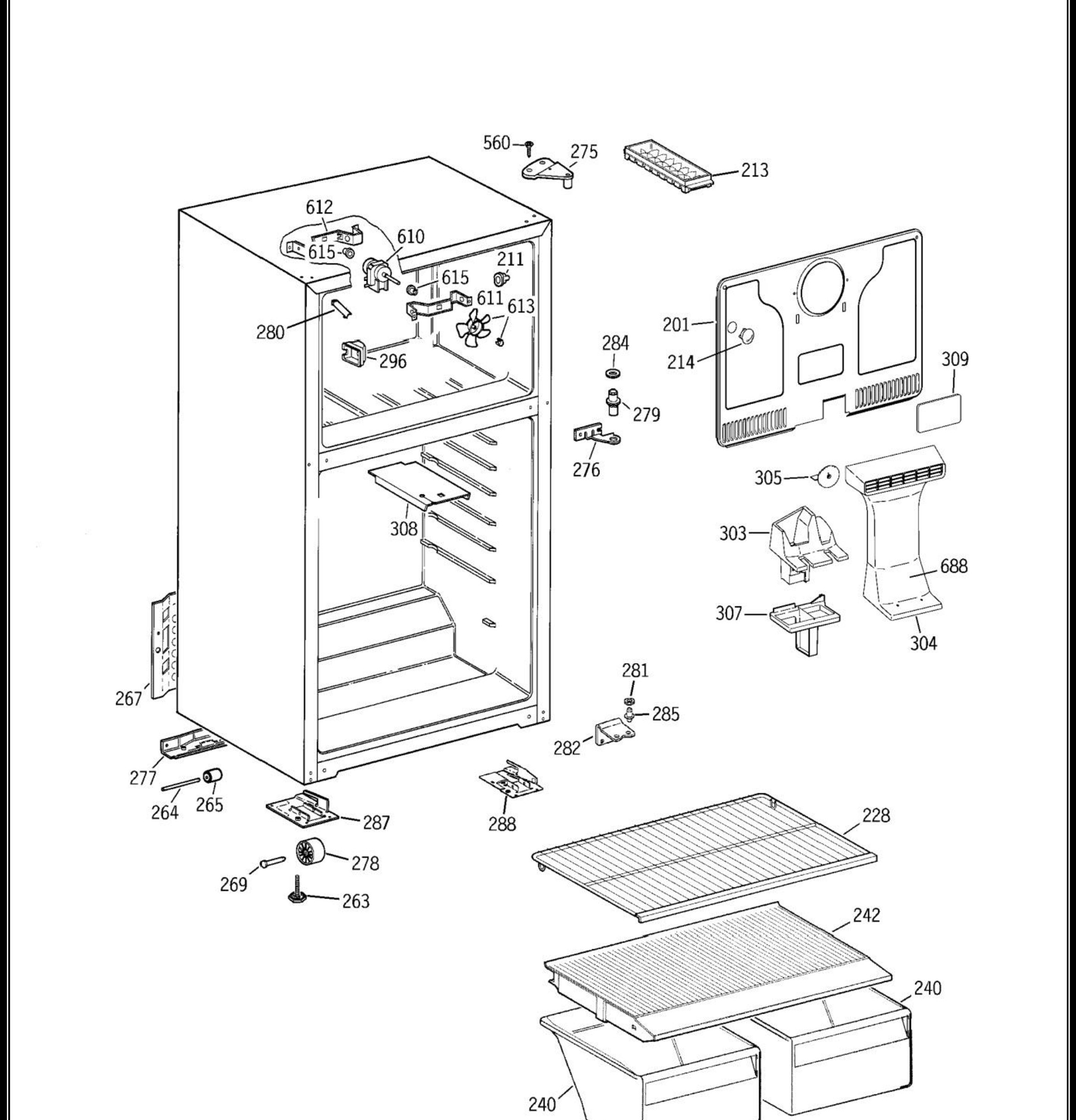 GTS16BBSGRWW Exploded View 2 appliance exploded-view parts diagram