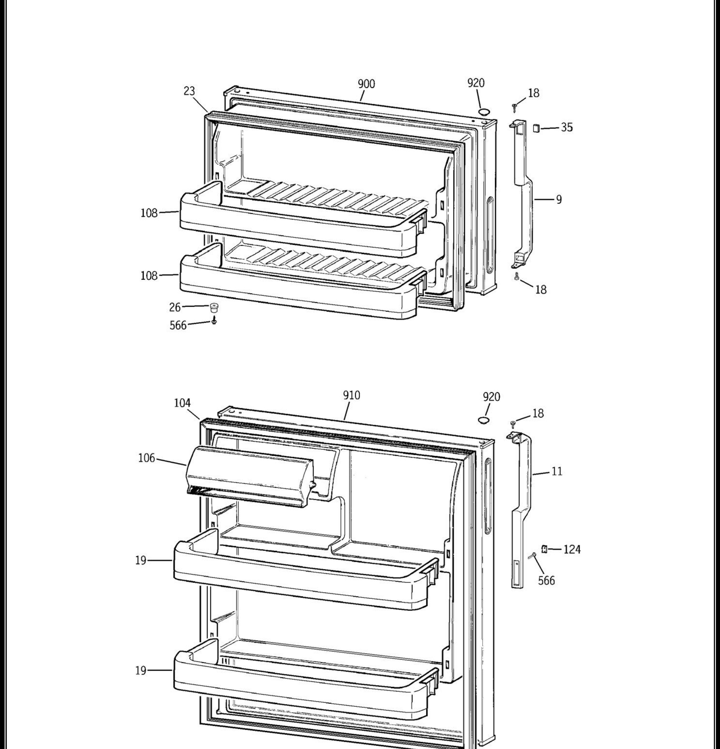 GTS16BBSGRWW Exploded View 1 appliance exploded-view parts diagram
