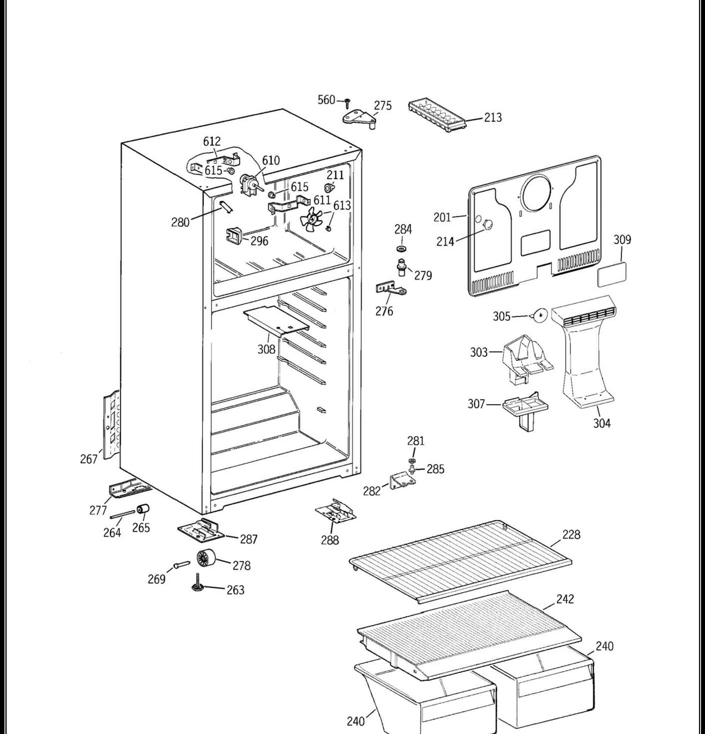 GTS16BBSHRWW Exploded View 2 appliance exploded-view parts diagram