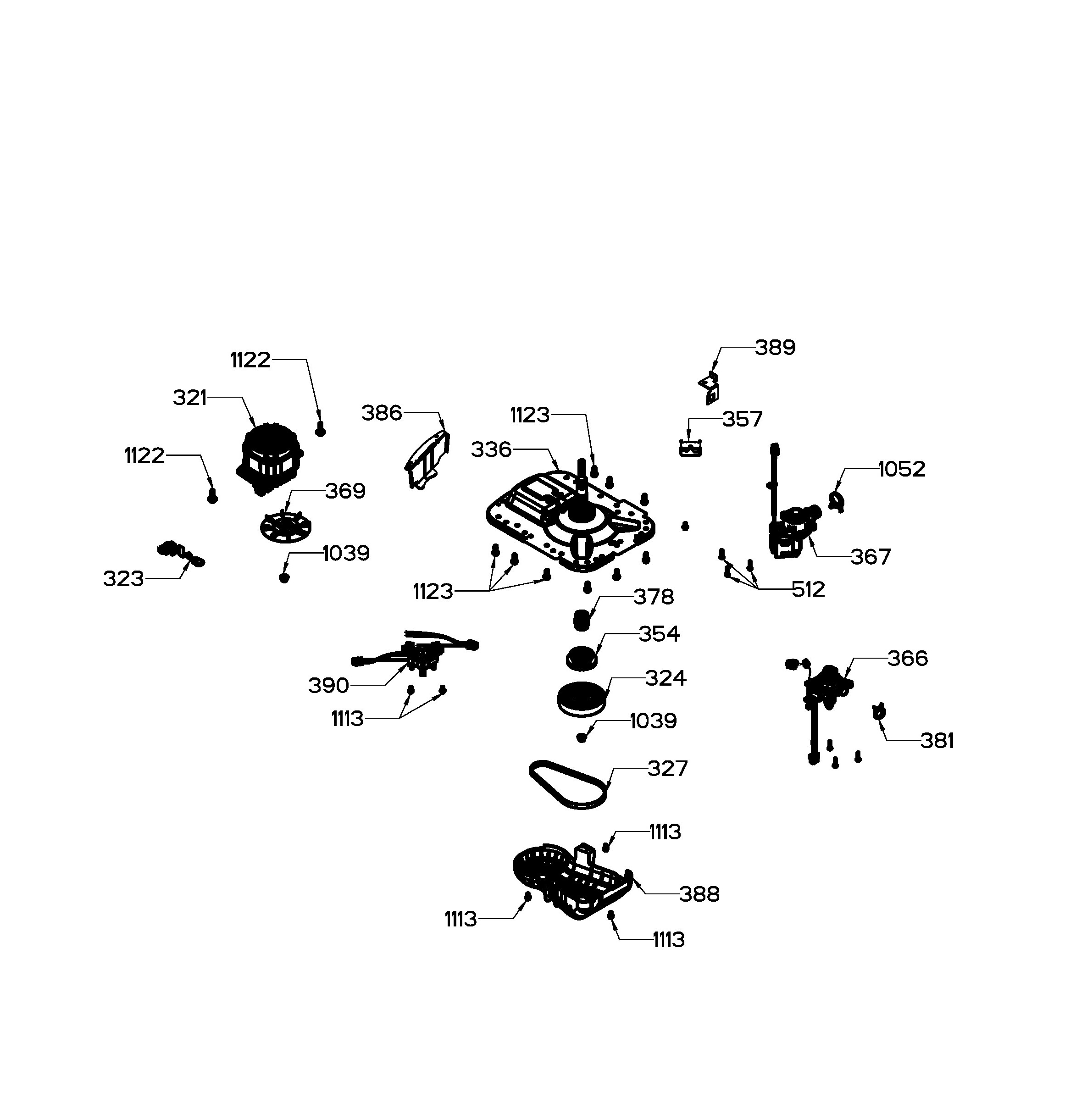 GTW680BMM1DG Exploded View 4 appliance exploded-view parts diagram