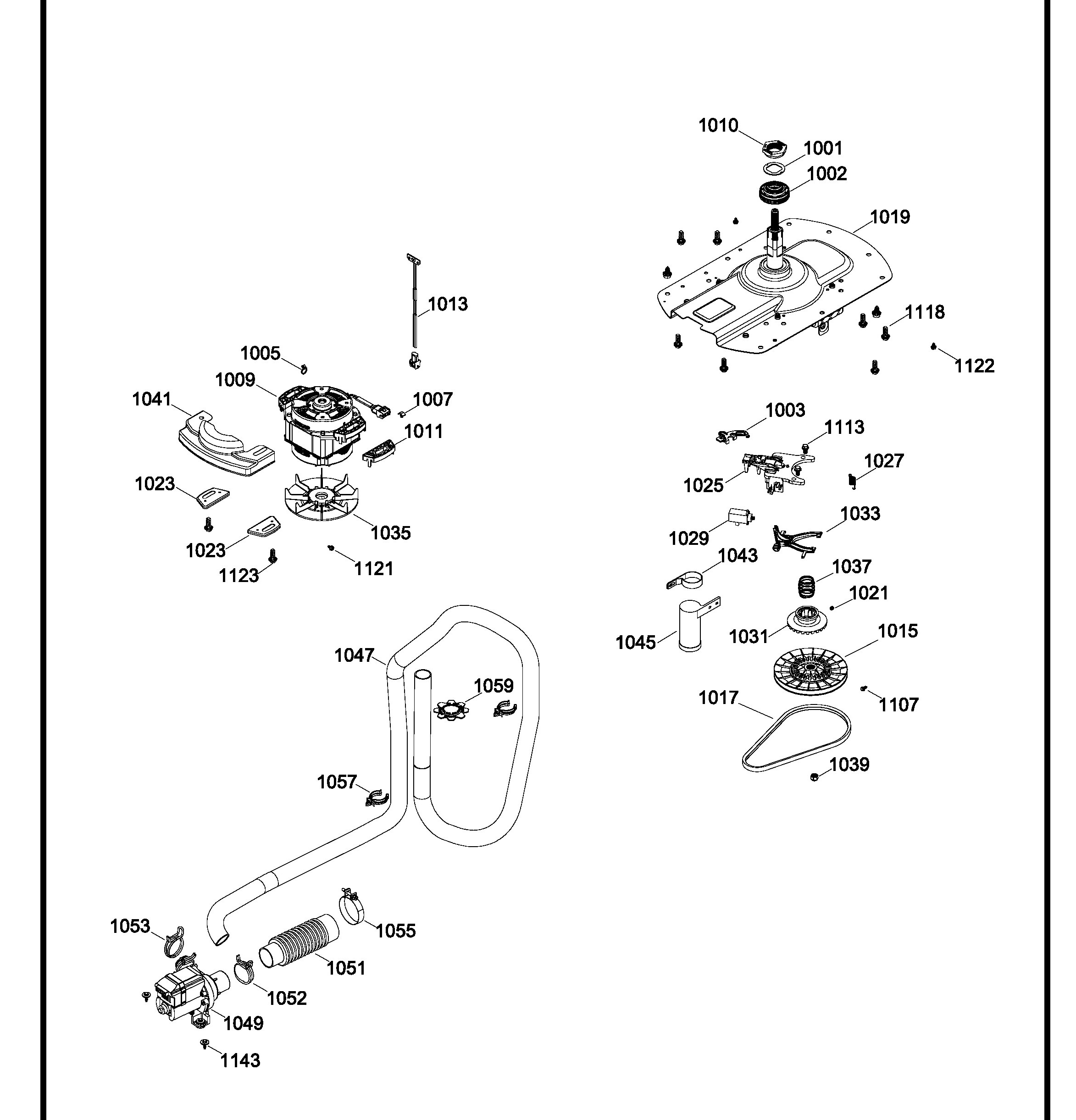 GUAN275ED0WW Exploded View 7 appliance exploded-view parts diagram
