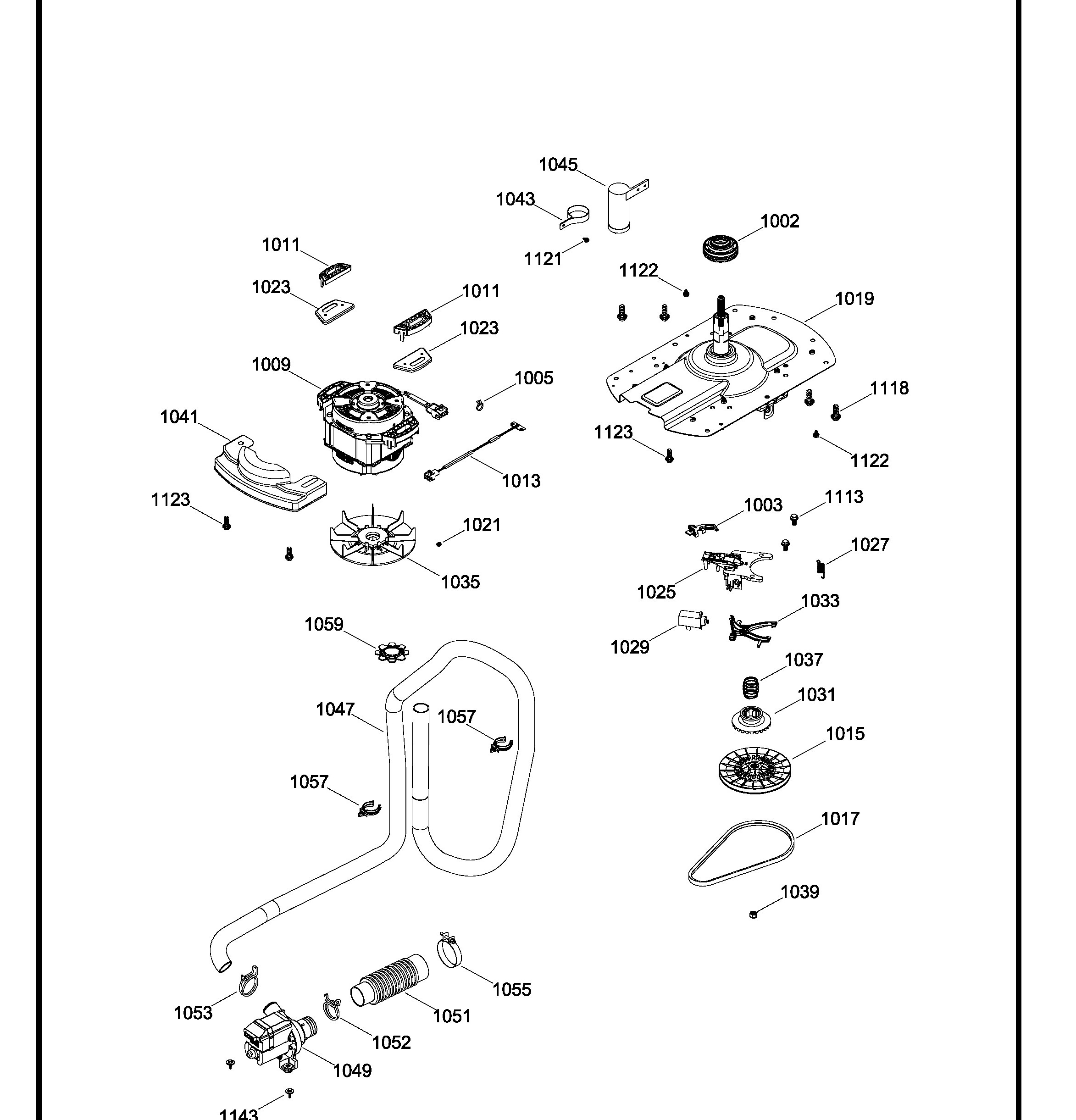 GUAP270EM2WW Exploded View 7 appliance exploded-view parts diagram