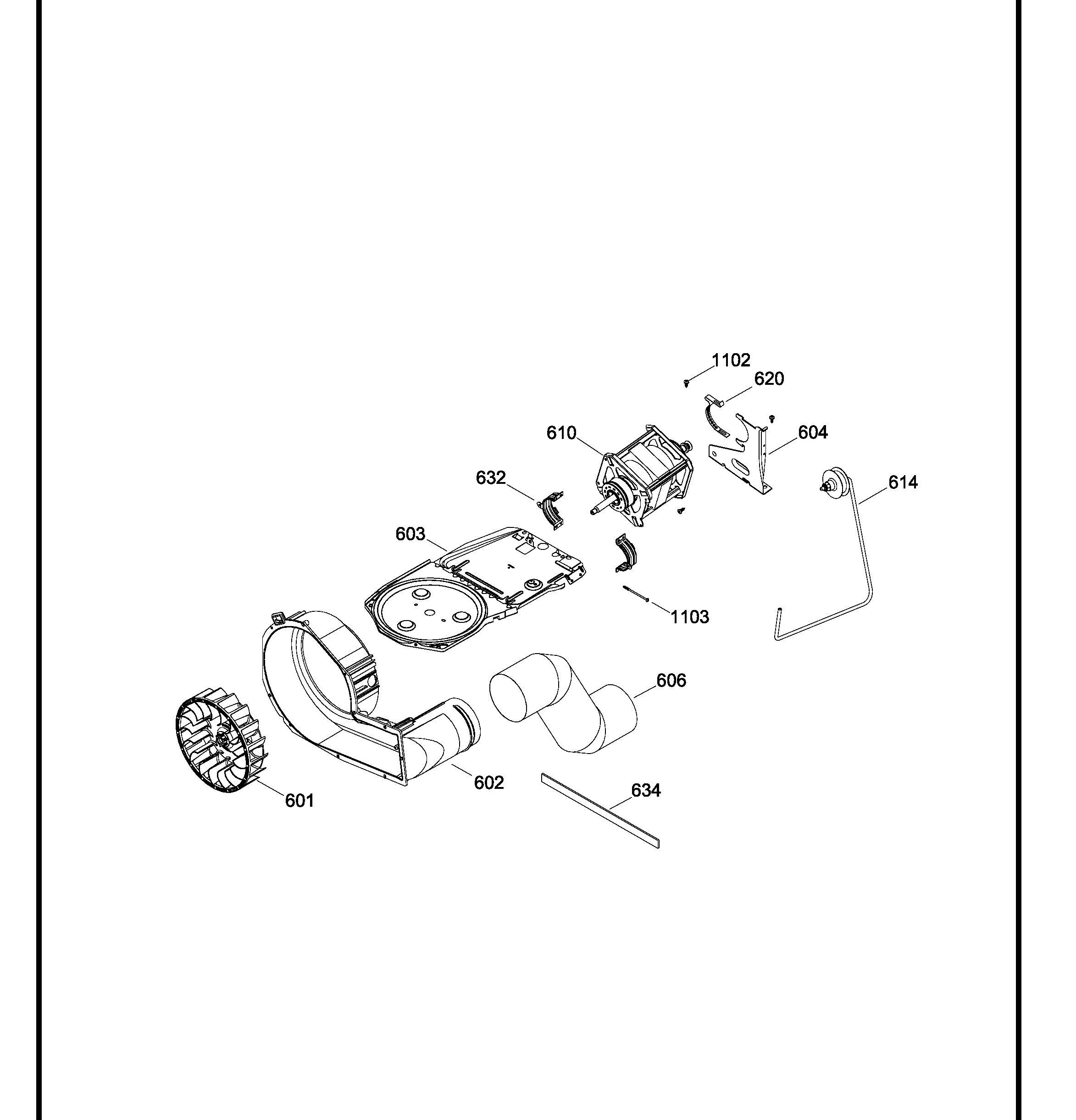 GUAP270EM2WW Exploded View 4 appliance exploded-view parts diagram