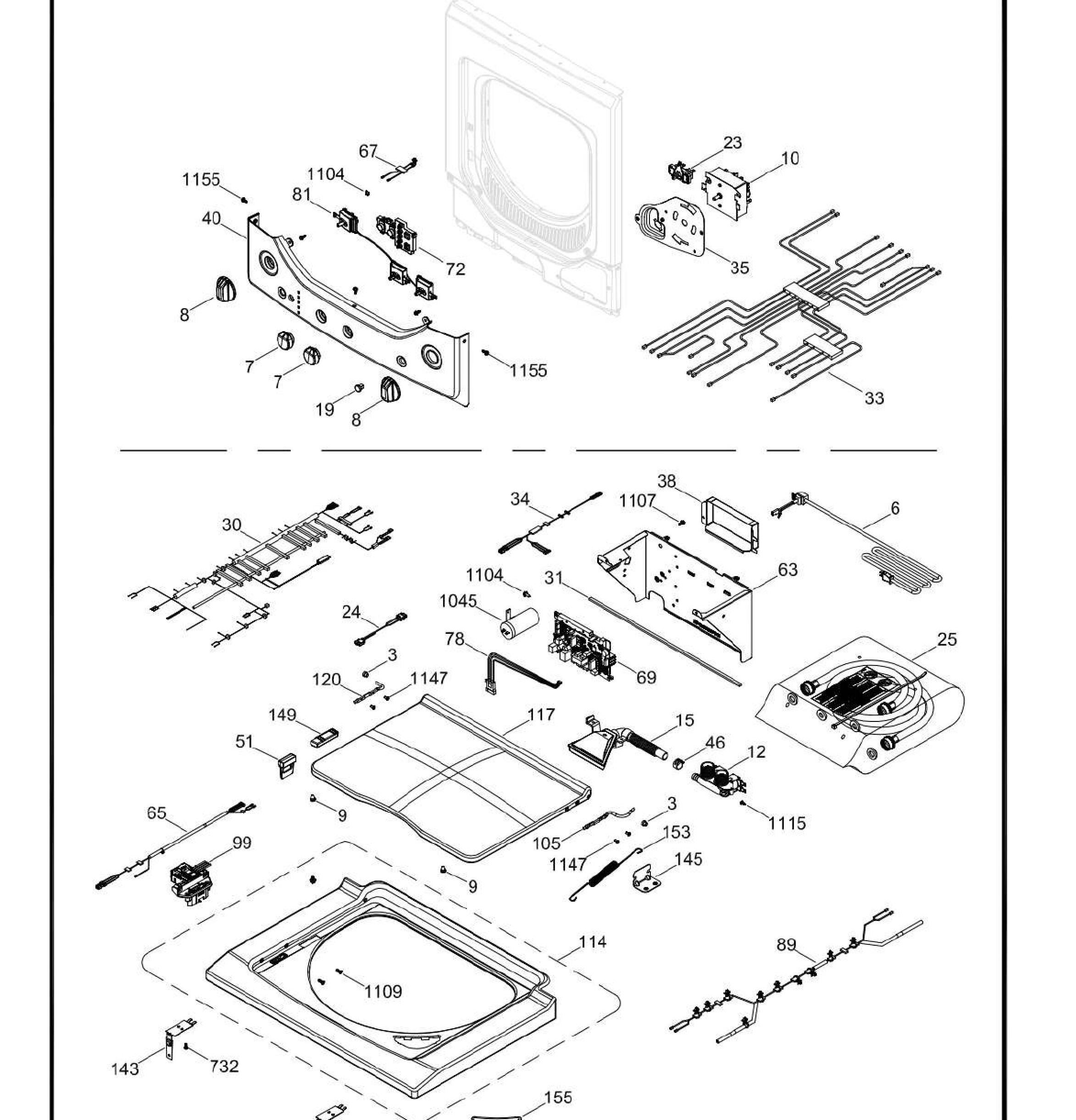 GUD24ESMM0WW Exploded View 2 appliance exploded-view parts diagram