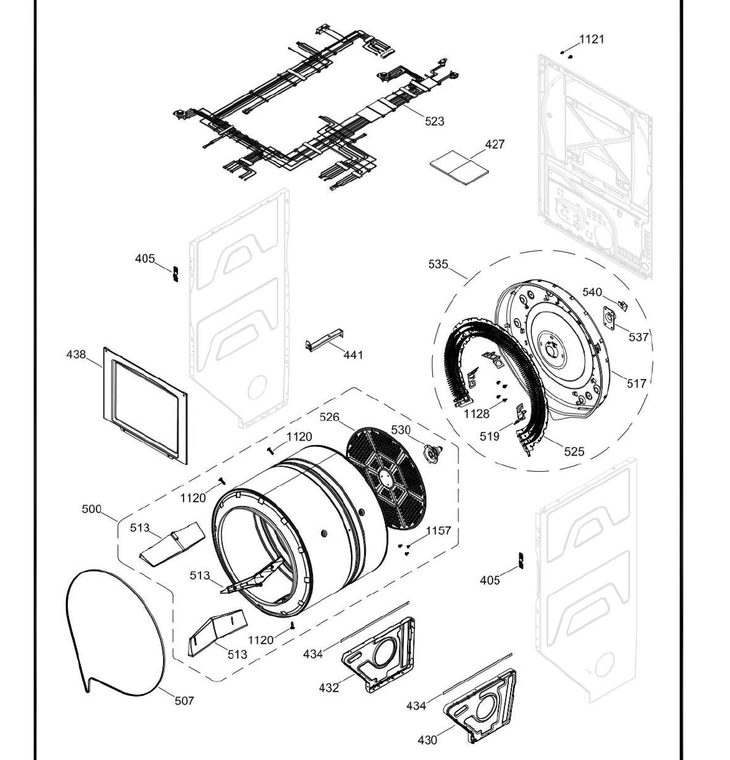 GUD24ESMM0WW Exploded View 4 appliance exploded-view parts diagram