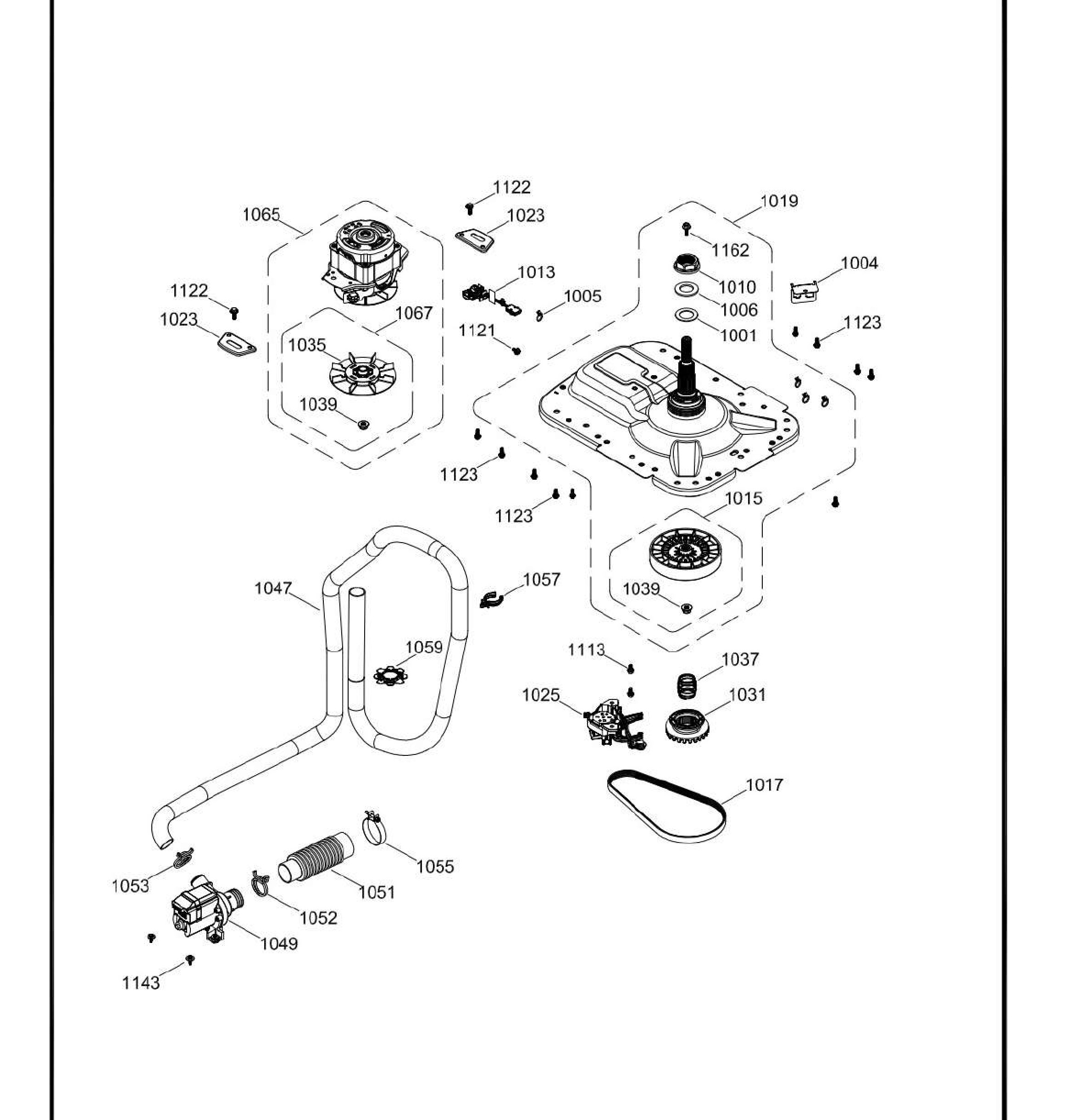GUD24ESMM1WW Exploded View 8 appliance exploded-view parts diagram