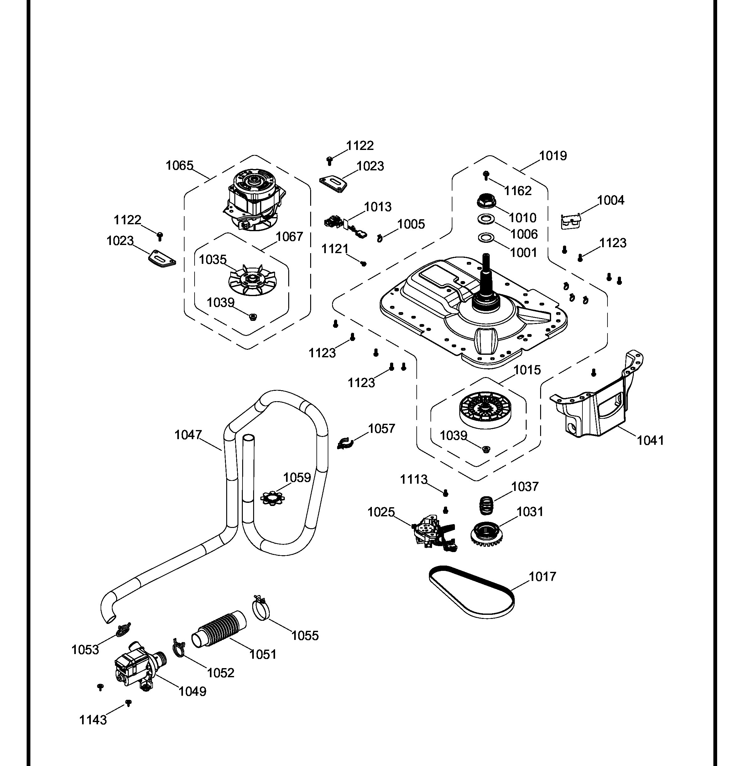 GUD24ESSM0WW Exploded View 7 appliance exploded-view parts diagram