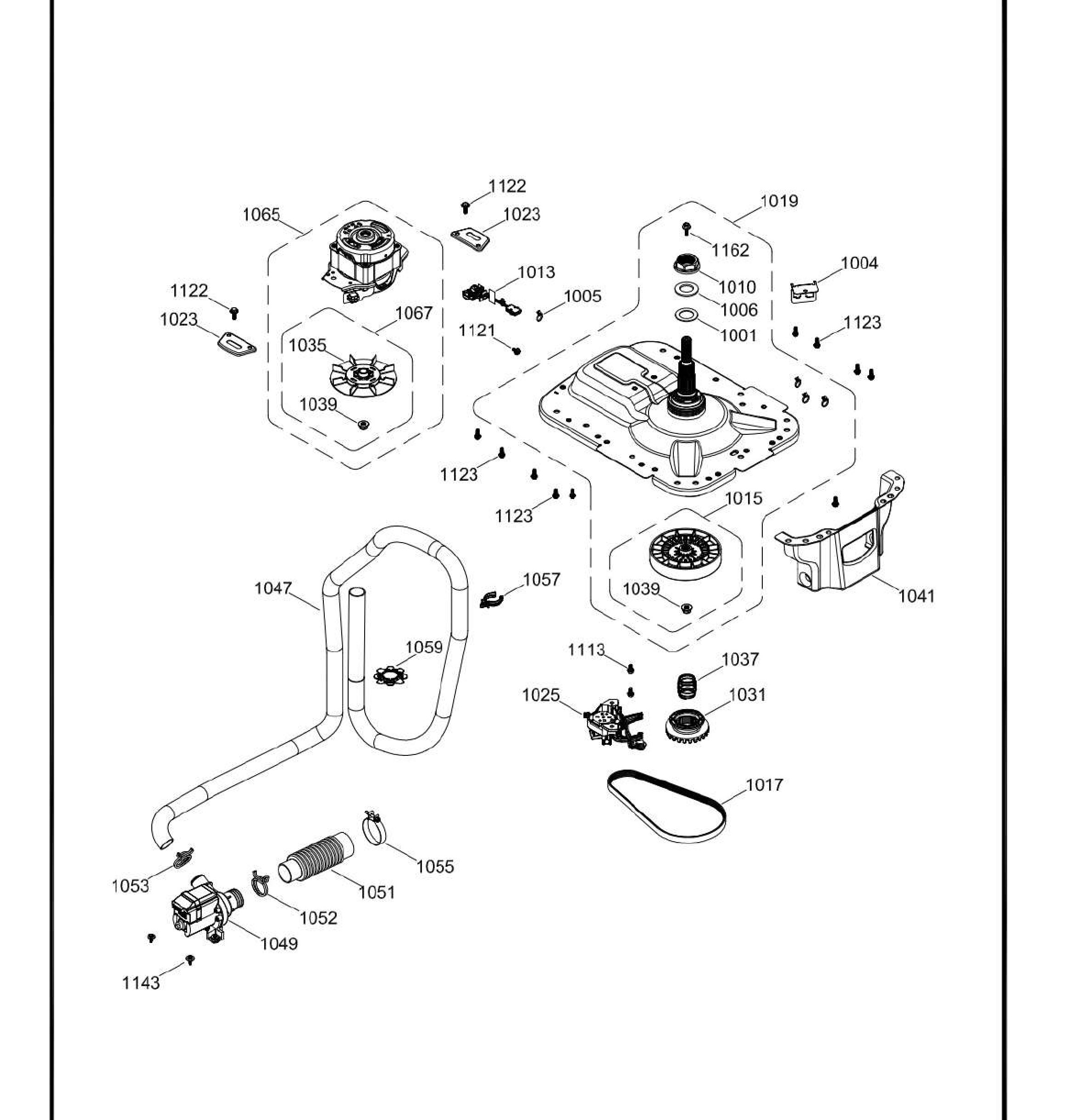 GUD24GSSM0WW Exploded View 8 appliance exploded-view parts diagram
