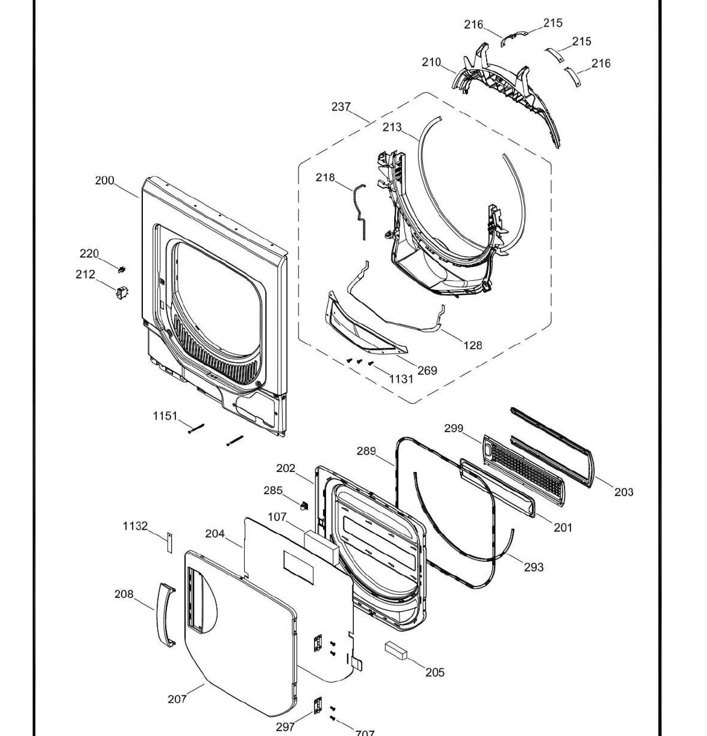 GUD24GSSM0WW Exploded View 3 appliance exploded-view parts diagram