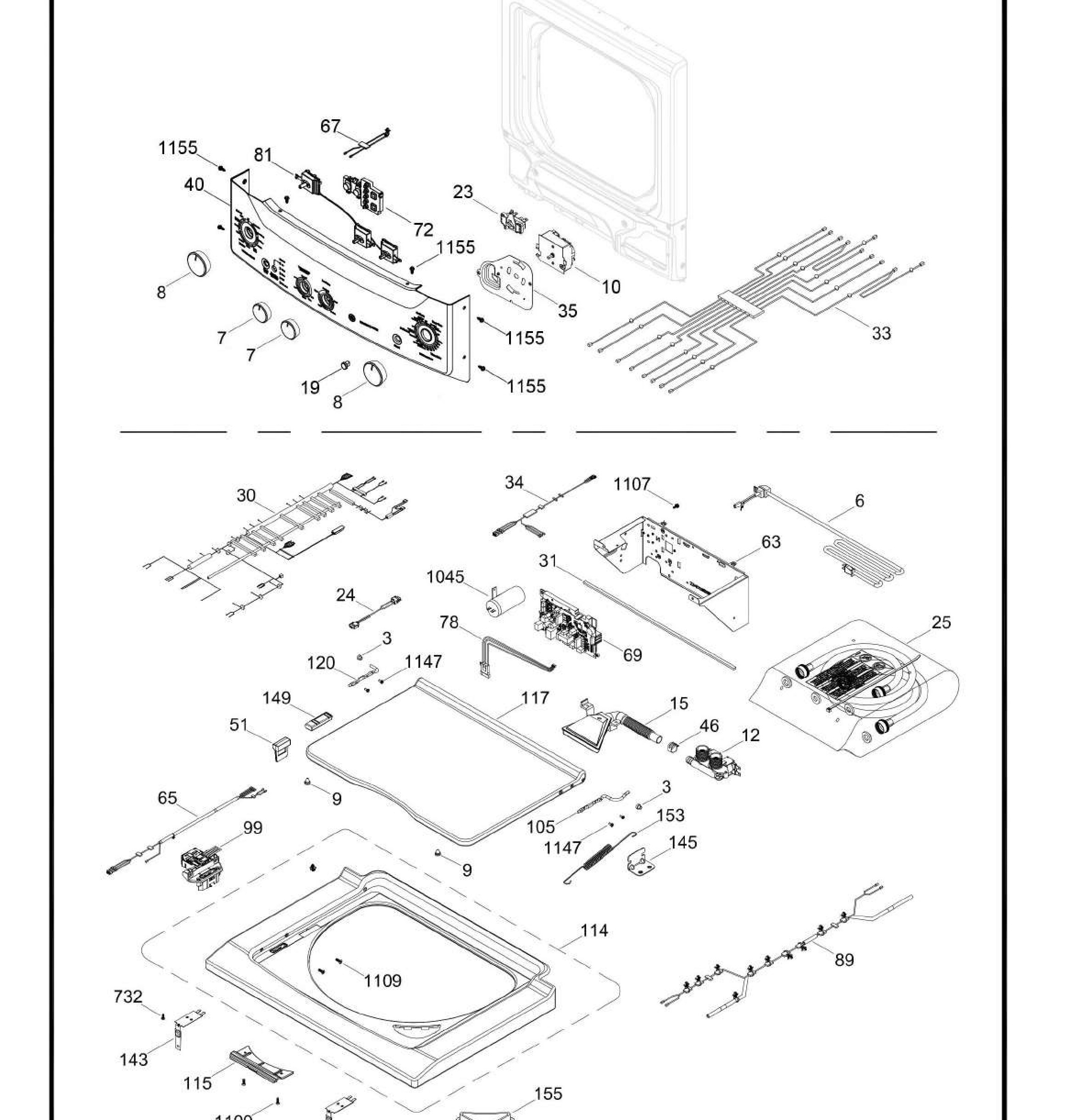 GUD27GSPM1DG Exploded View 2 appliance exploded-view parts diagram