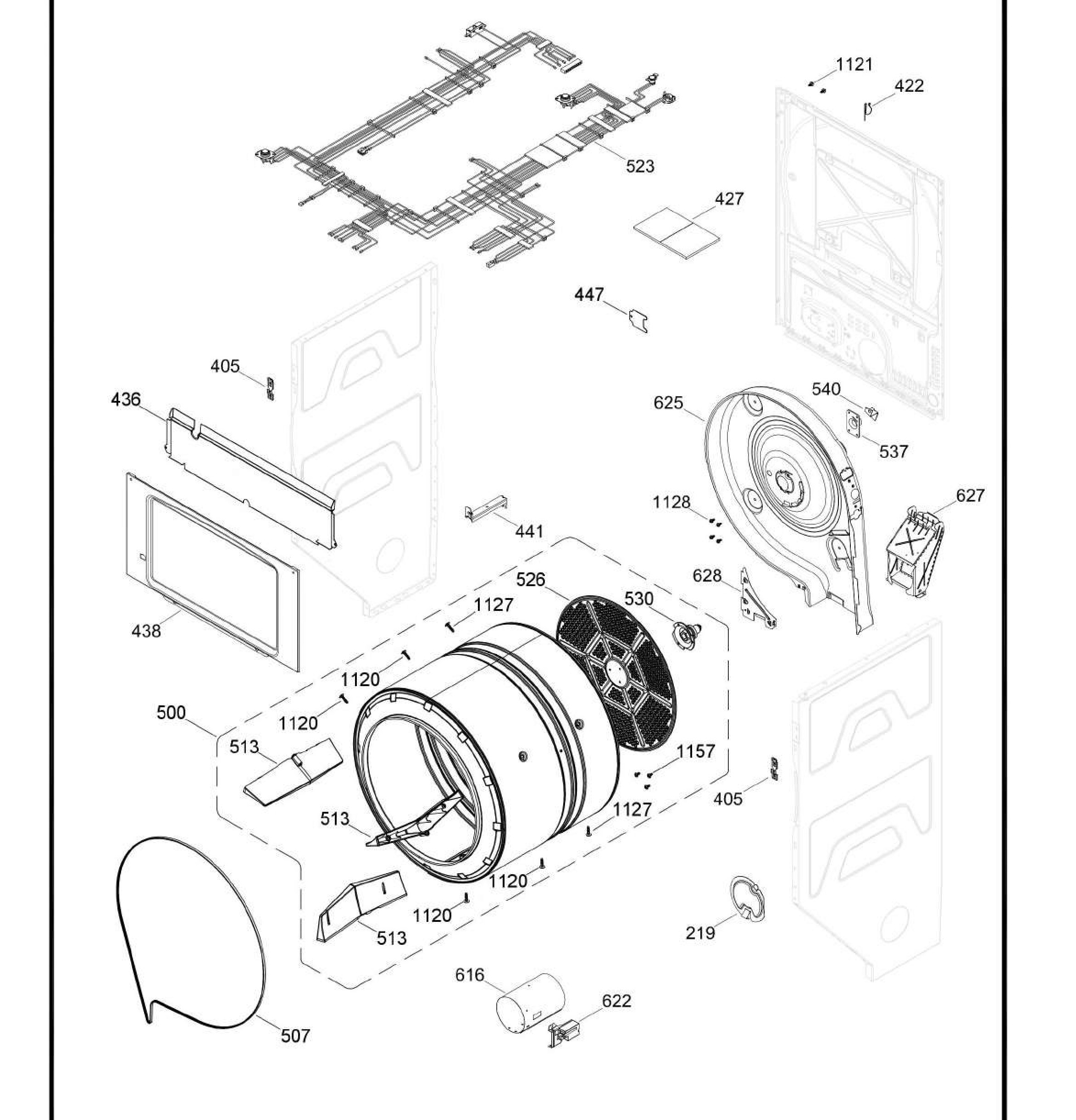 GUD27GSPM1DG Exploded View 4 appliance exploded-view parts diagram
