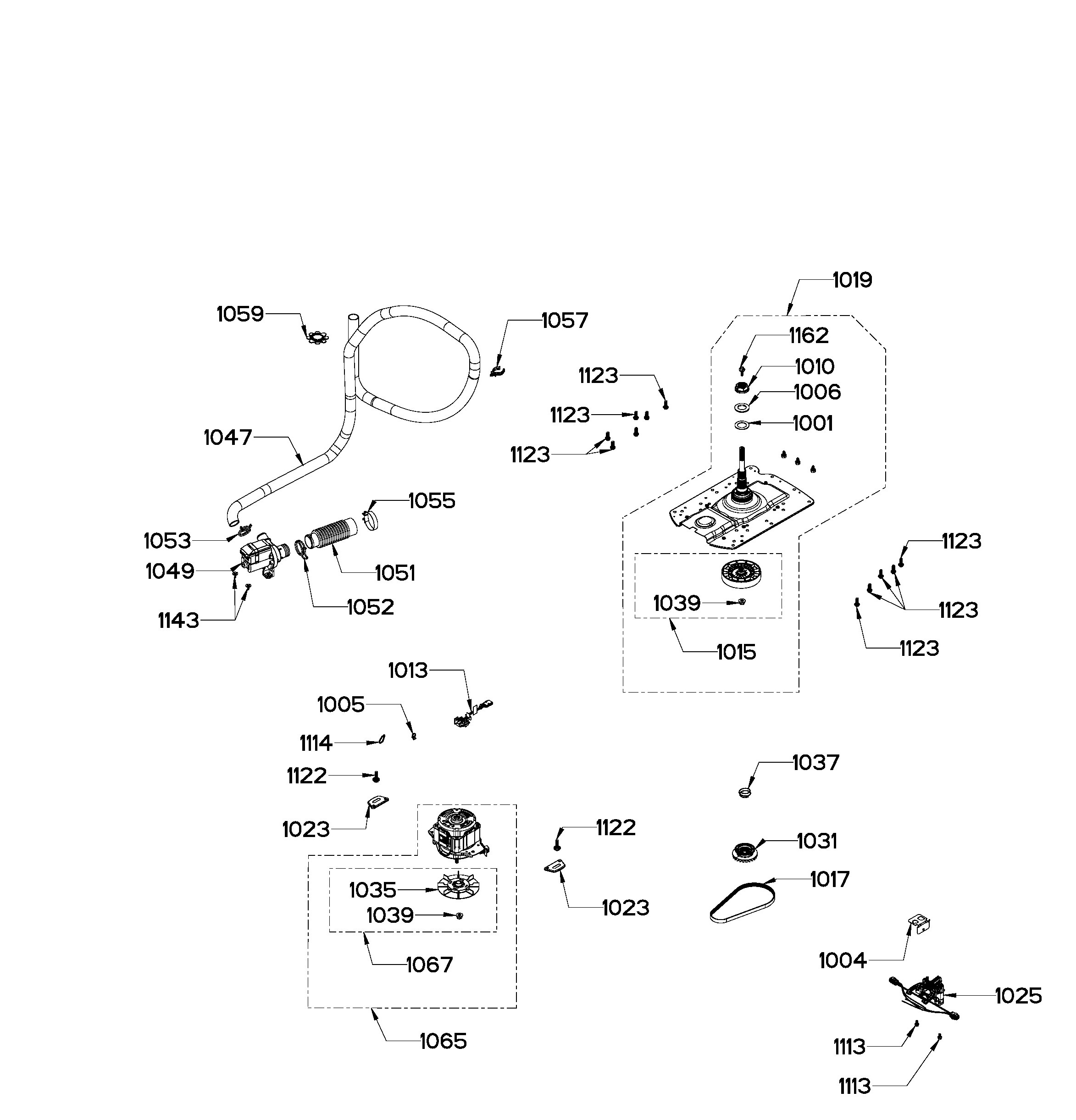 GUD57EEMT0DG Exploded View 7 appliance exploded-view parts diagram