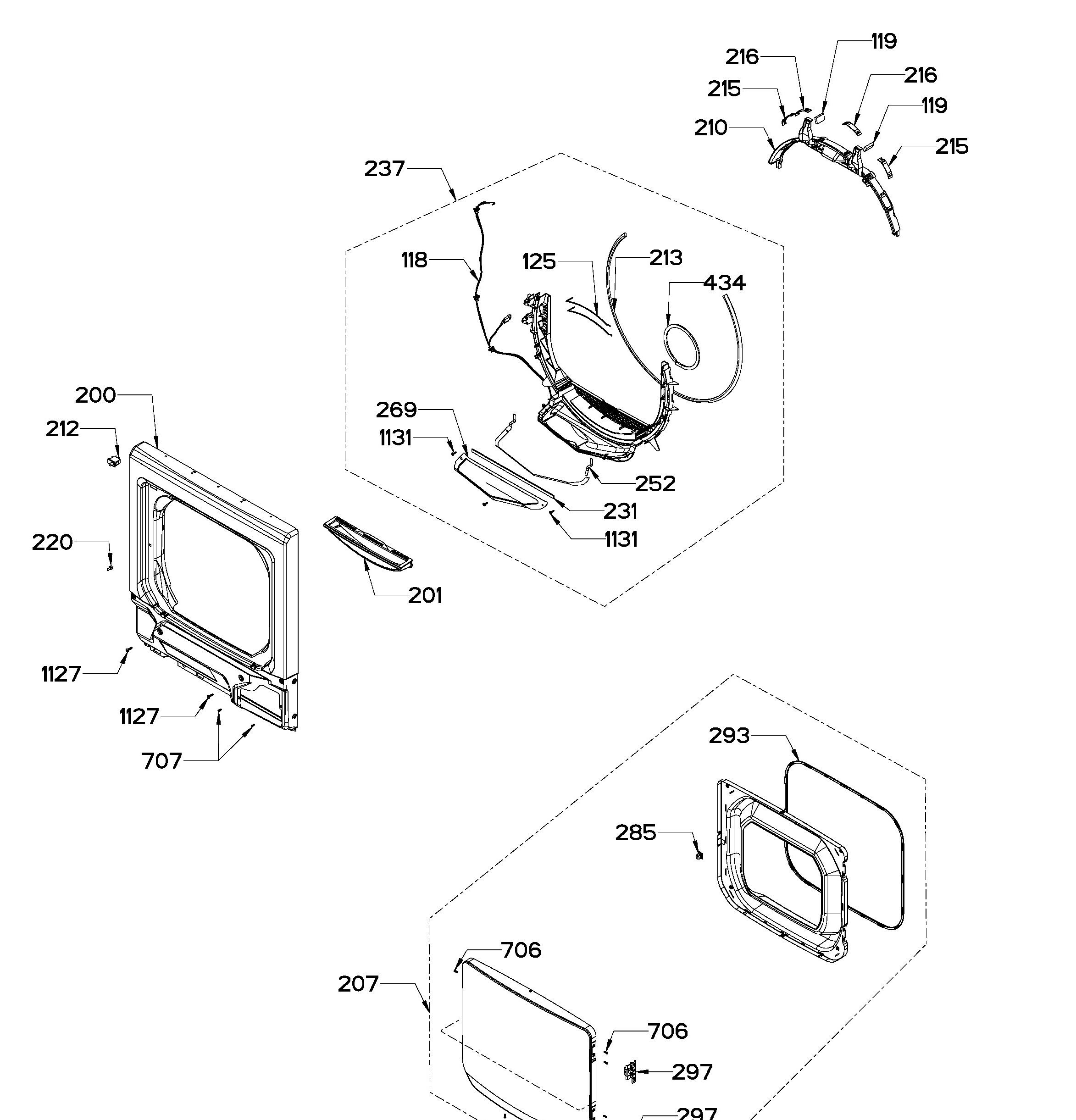 GUD57EEMT0DG Exploded View 2 appliance exploded-view parts diagram