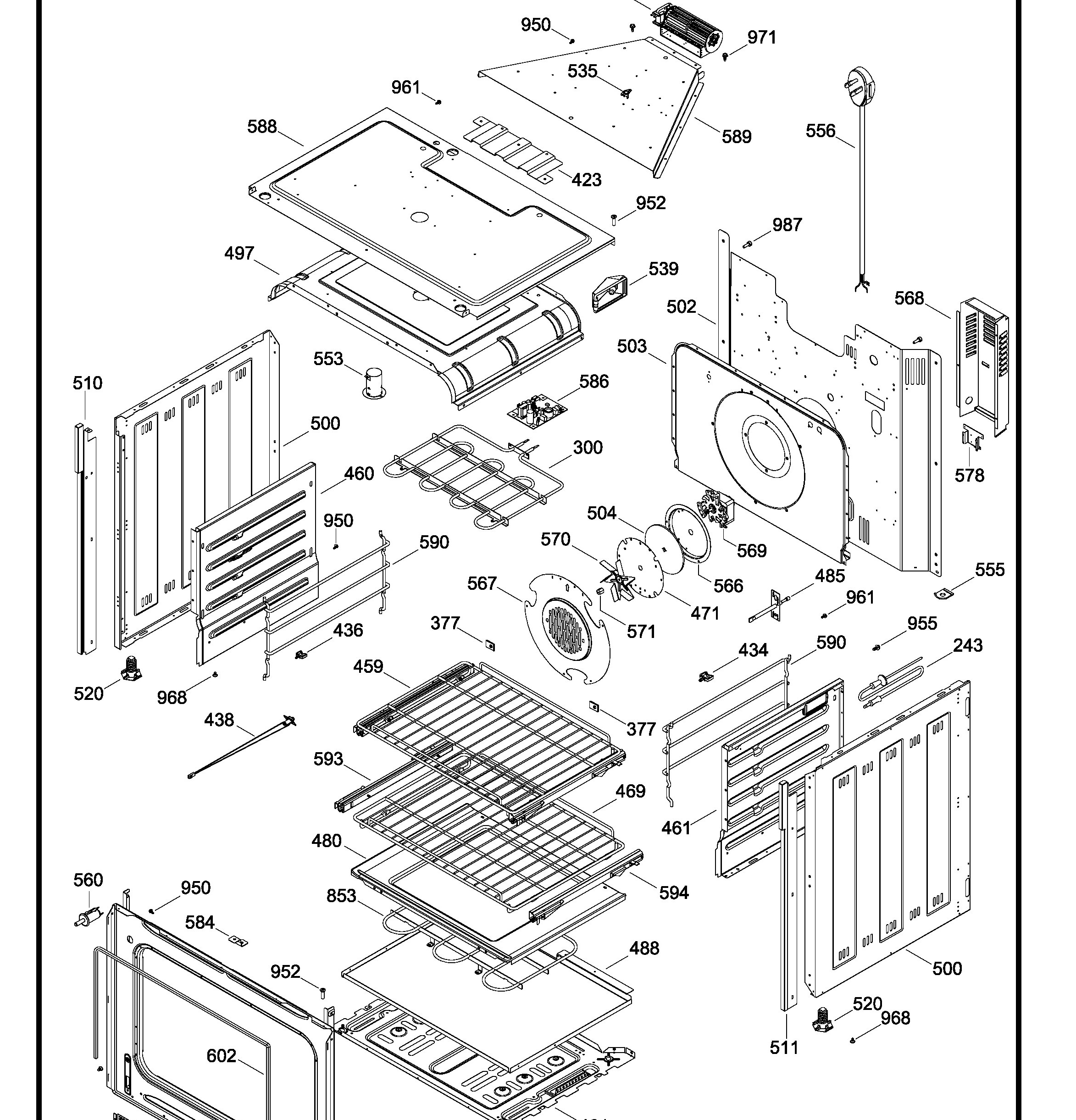 HGP8040ZKE0A Exploded View 2 appliance exploded-view parts diagram