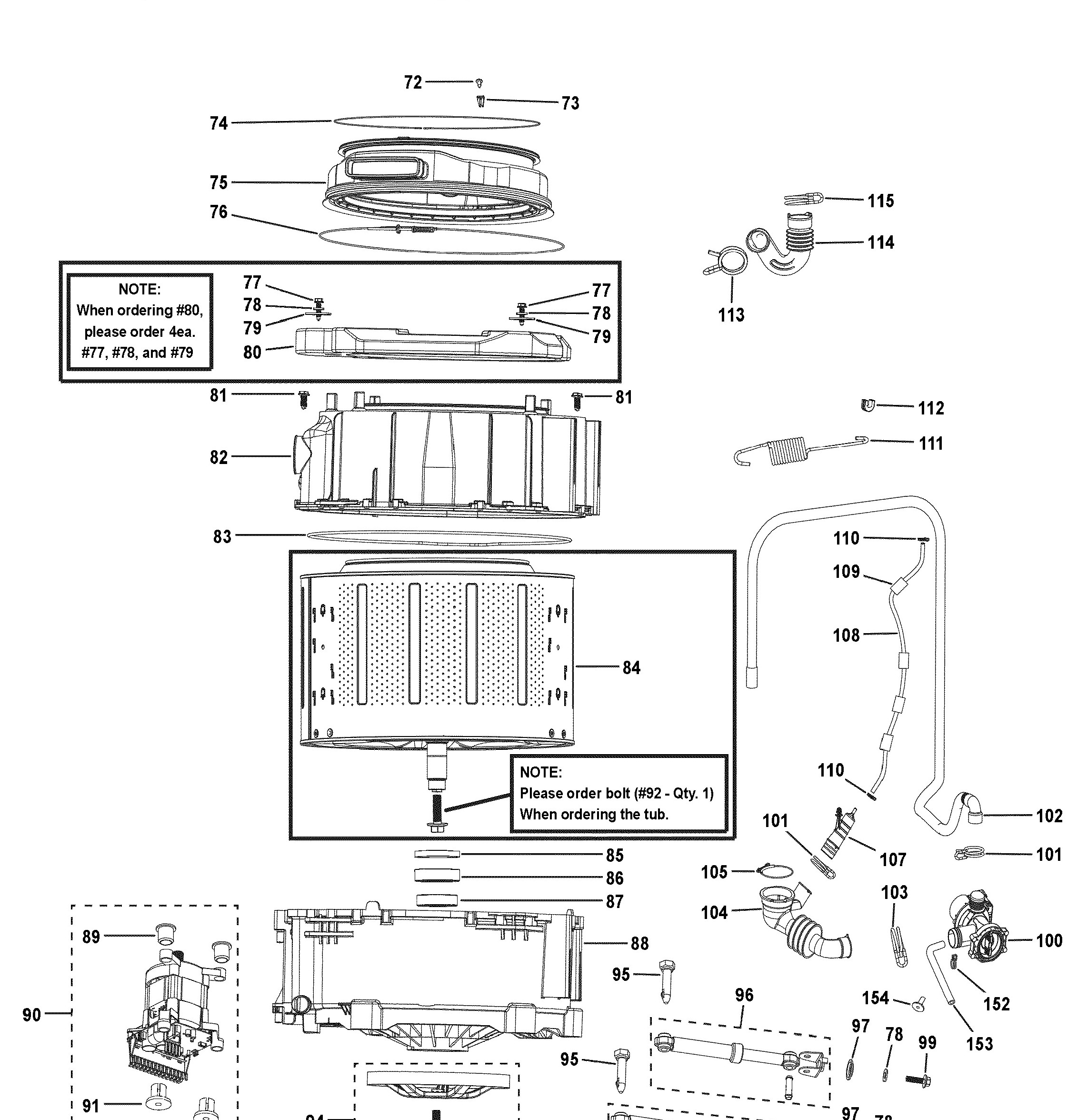 HLC1700AXS Exploded View 4 appliance exploded-view parts diagram