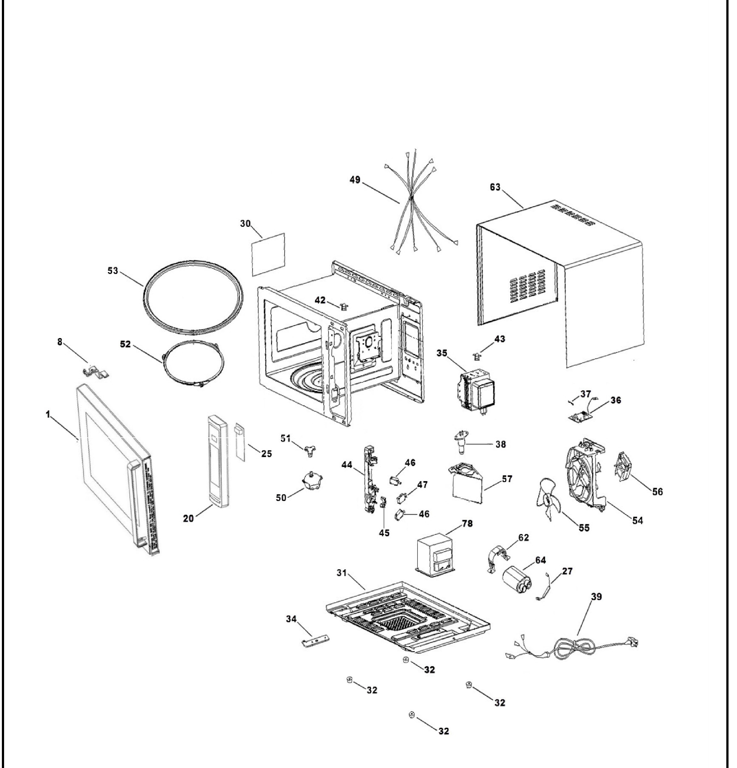 HMM114SEJ6 Exploded View 1 appliance exploded-view parts diagram