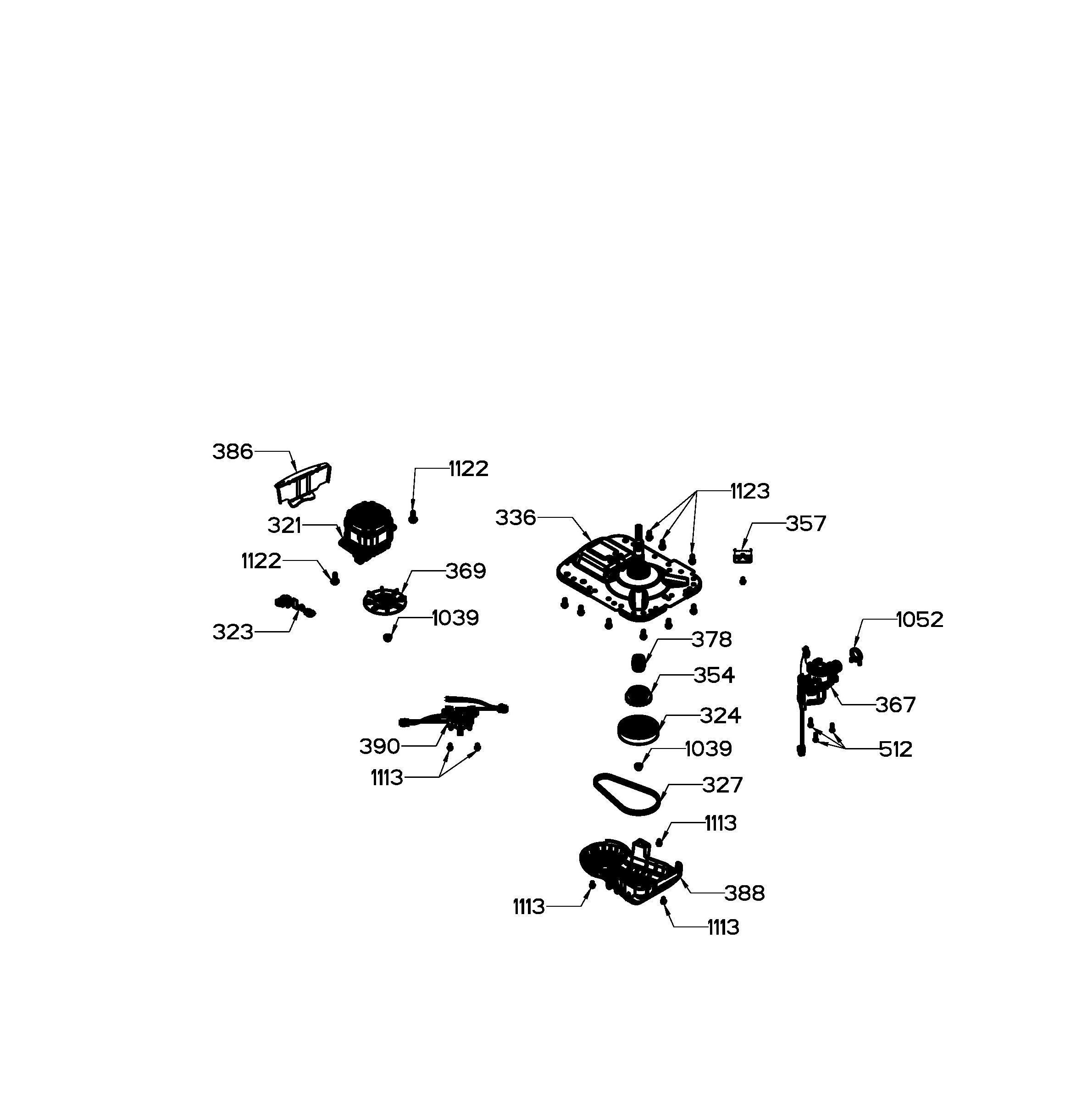 HTW200BMK0WW Exploded View 3 appliance exploded-view parts diagram