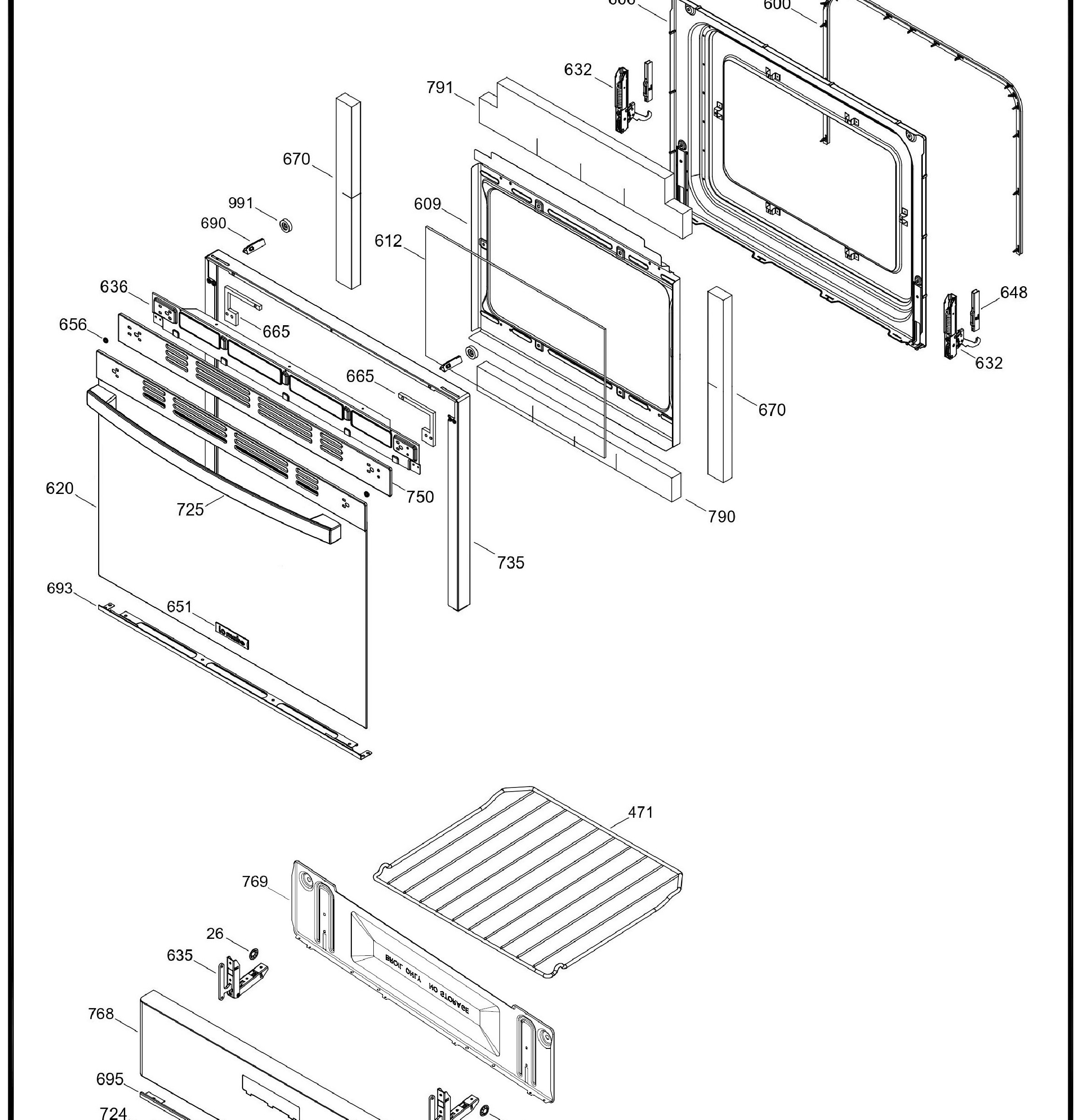 IO7666DBFPX0B Exploded View 4 appliance exploded-view parts diagram