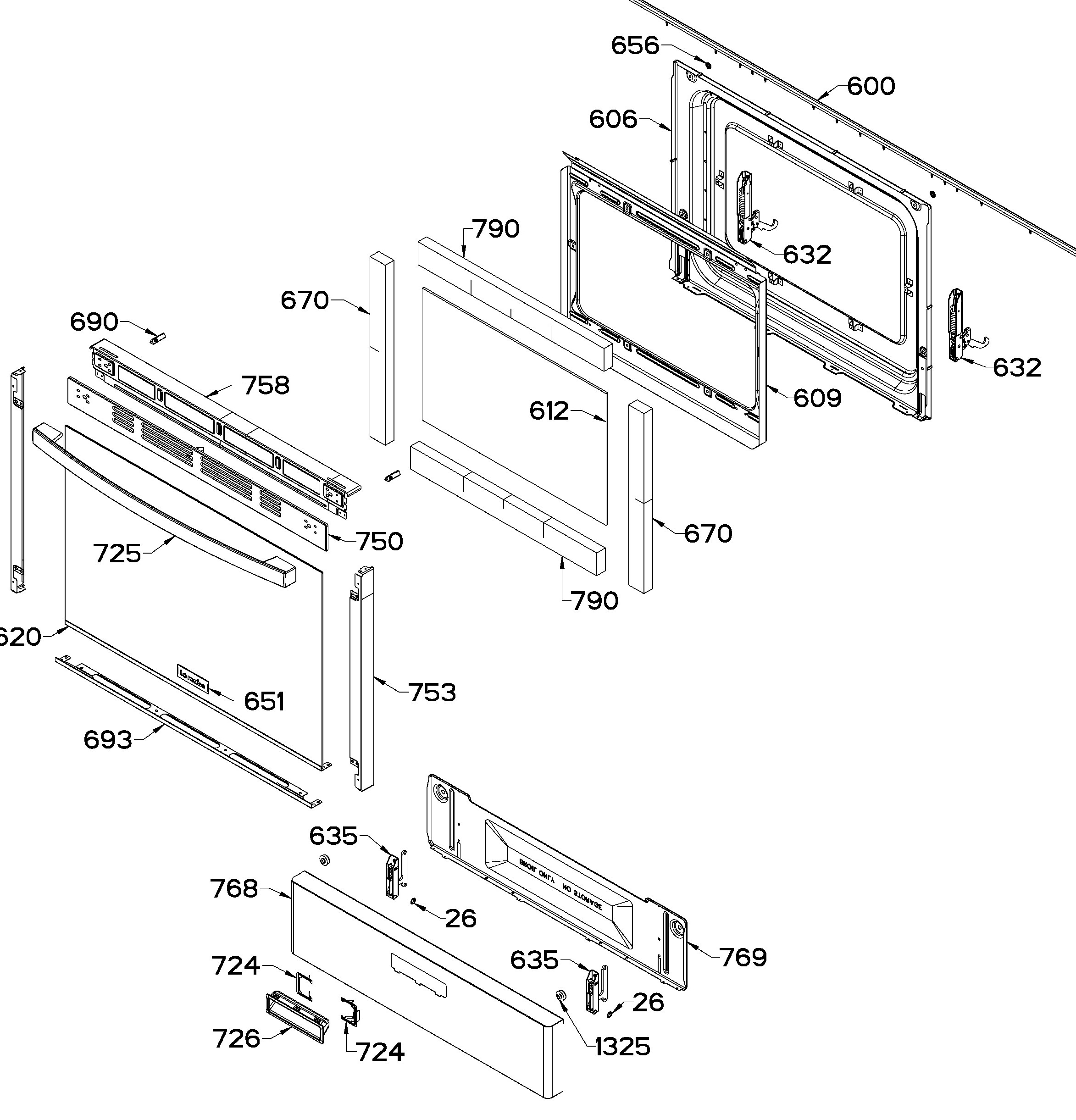 IO7686FESC0B Exploded View 4 appliance exploded-view parts diagram