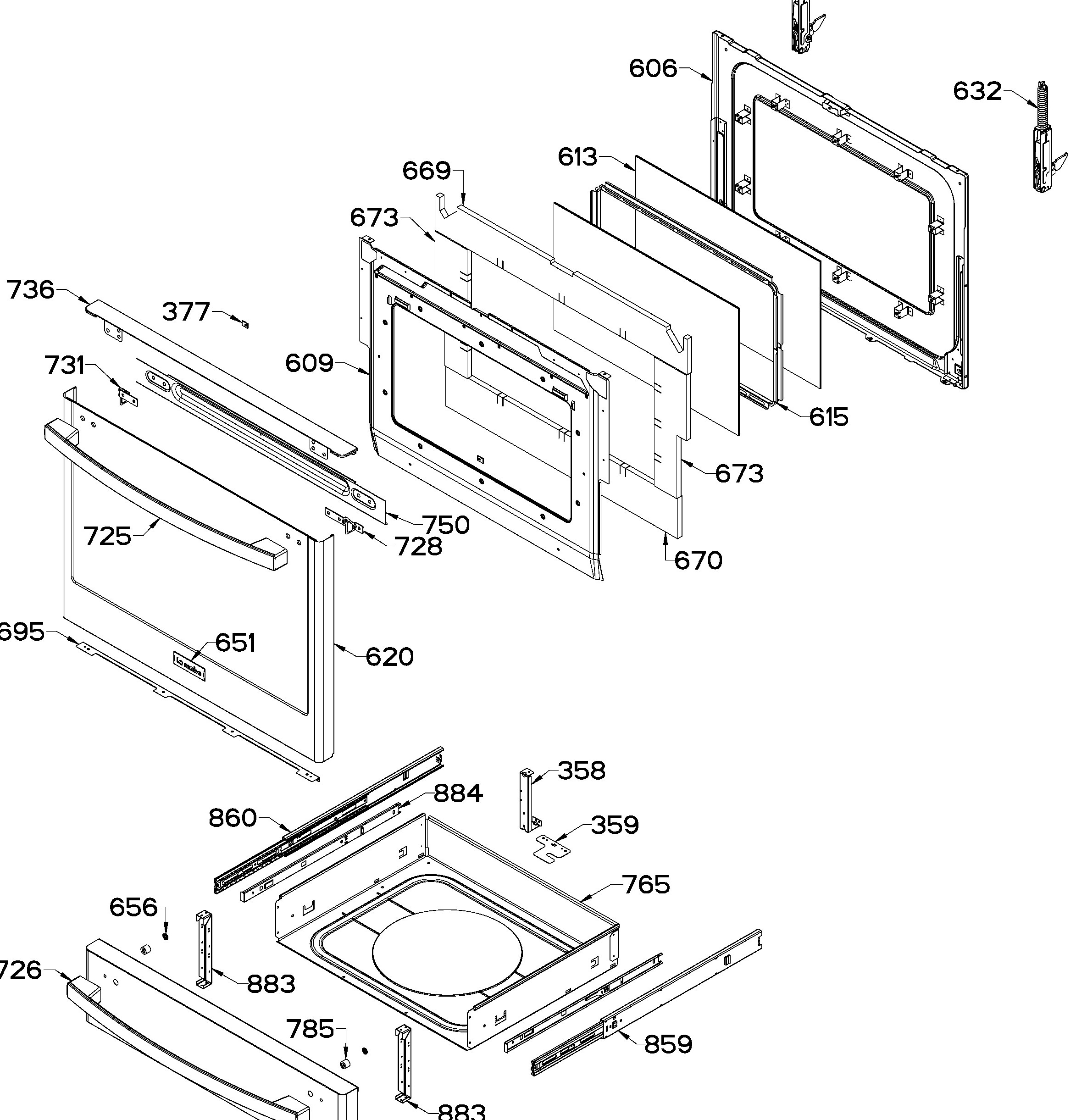 IO940TS0A Exploded View 4 appliance exploded-view parts diagram