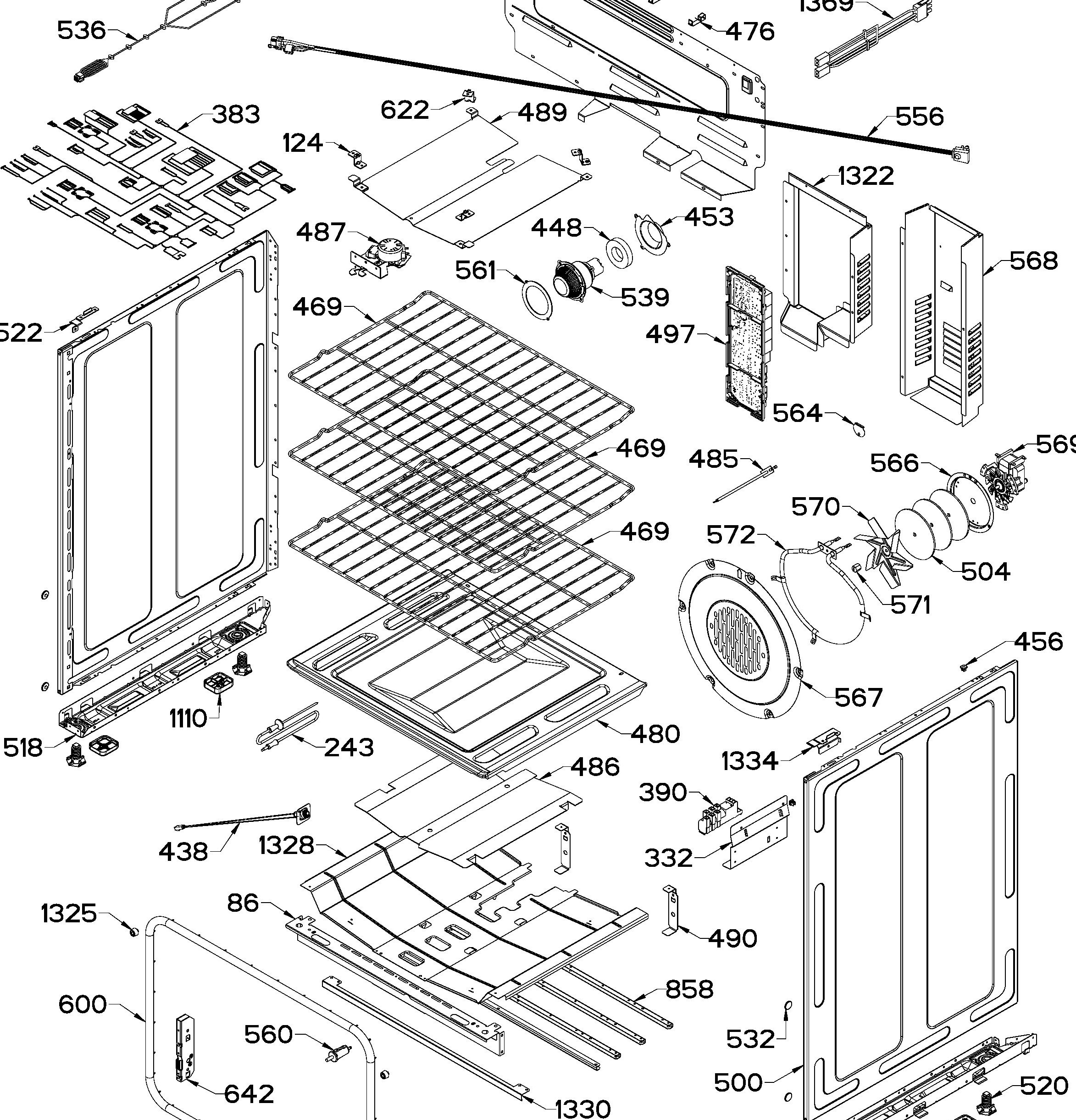 IO940TS0A Exploded View 3 appliance exploded-view parts diagram