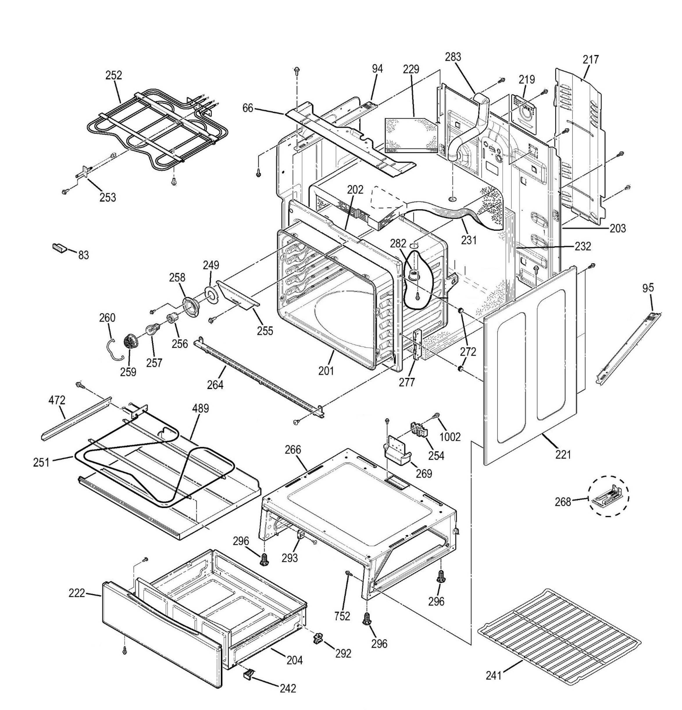 JB650DF5WW Exploded View 3 appliance exploded-view parts diagram
