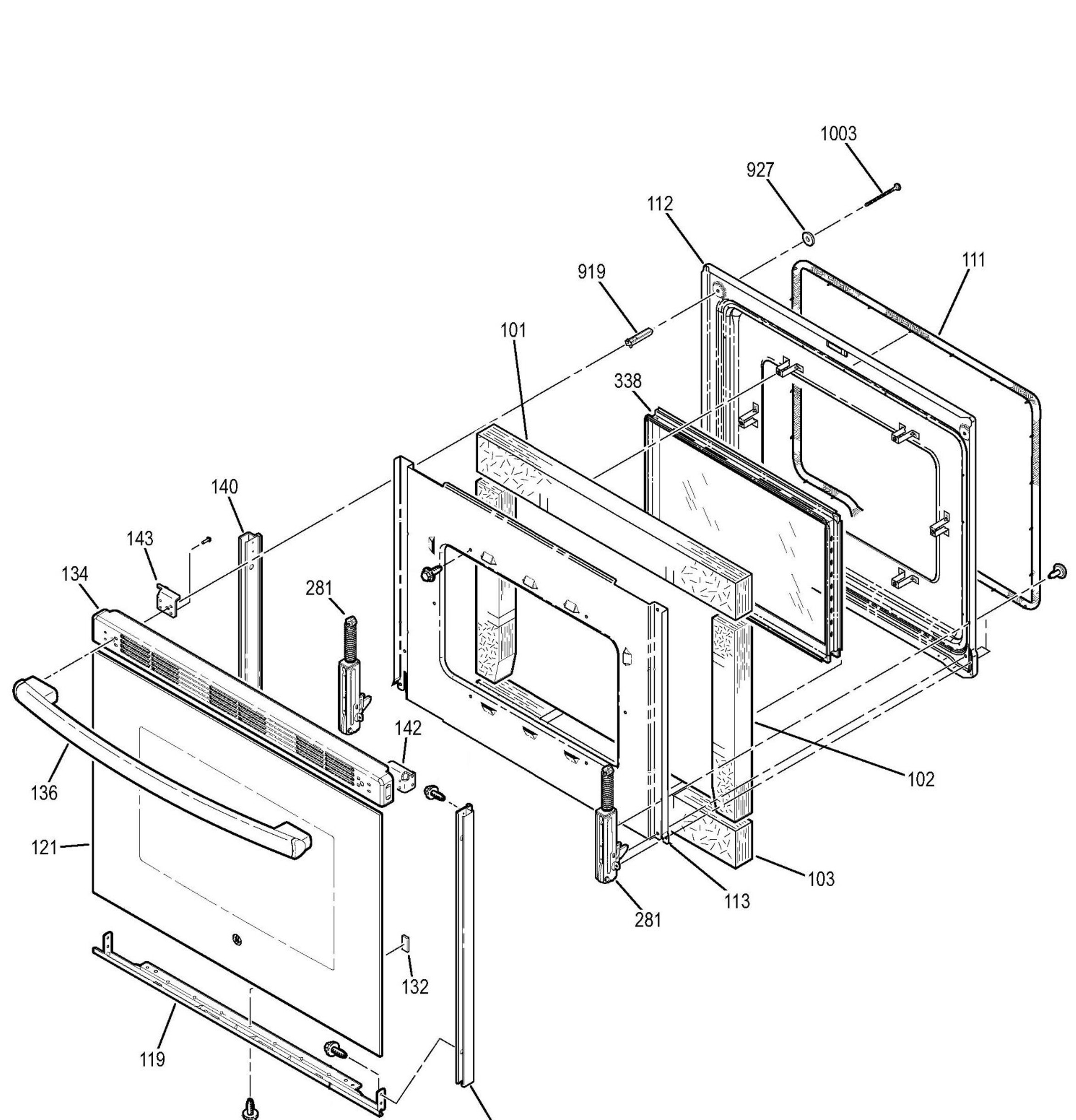 JB650DF5WW Exploded View 4 appliance exploded-view parts diagram
