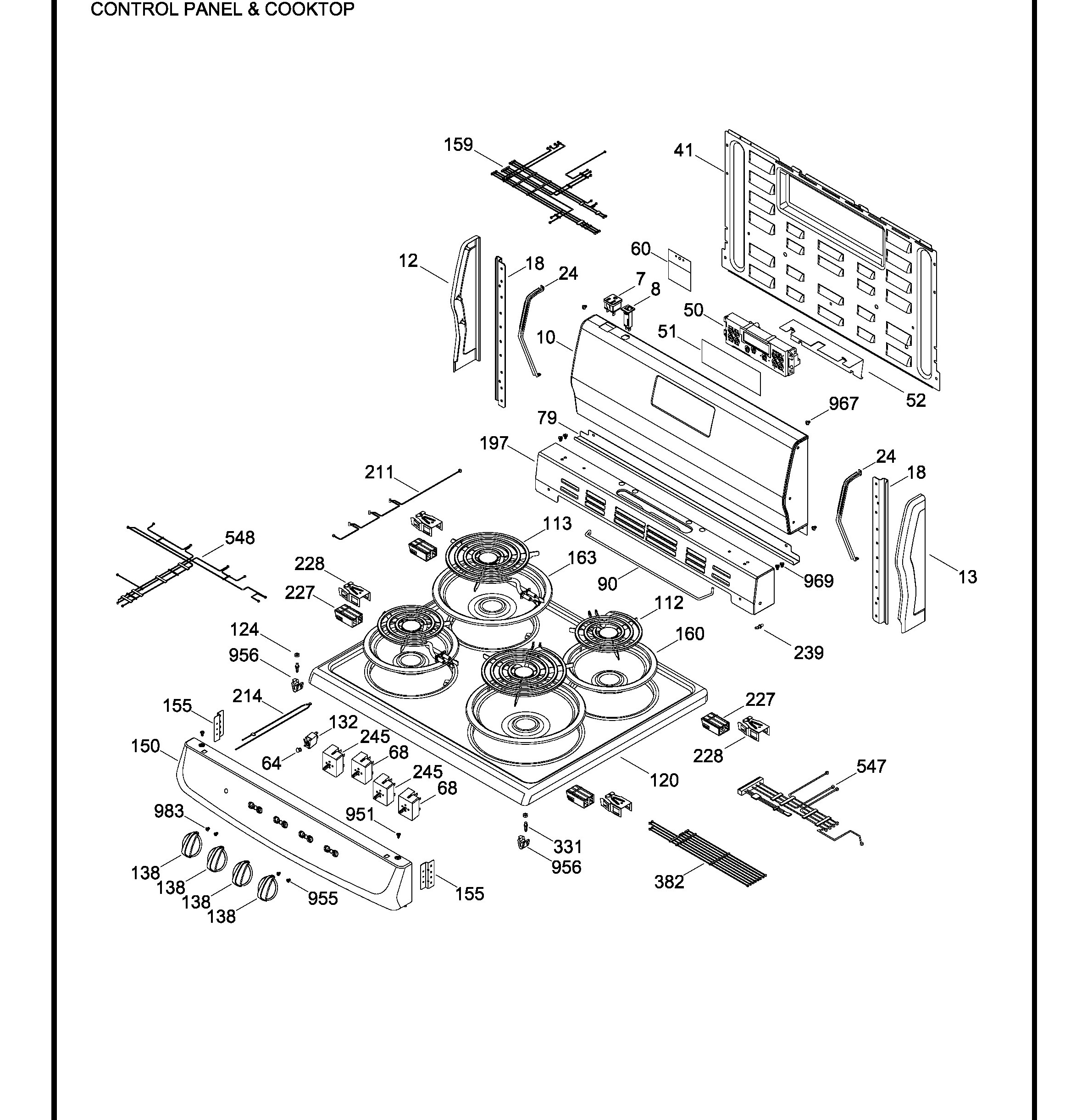 JCAP750WM4WW Exploded View 1 appliance exploded-view parts diagram
