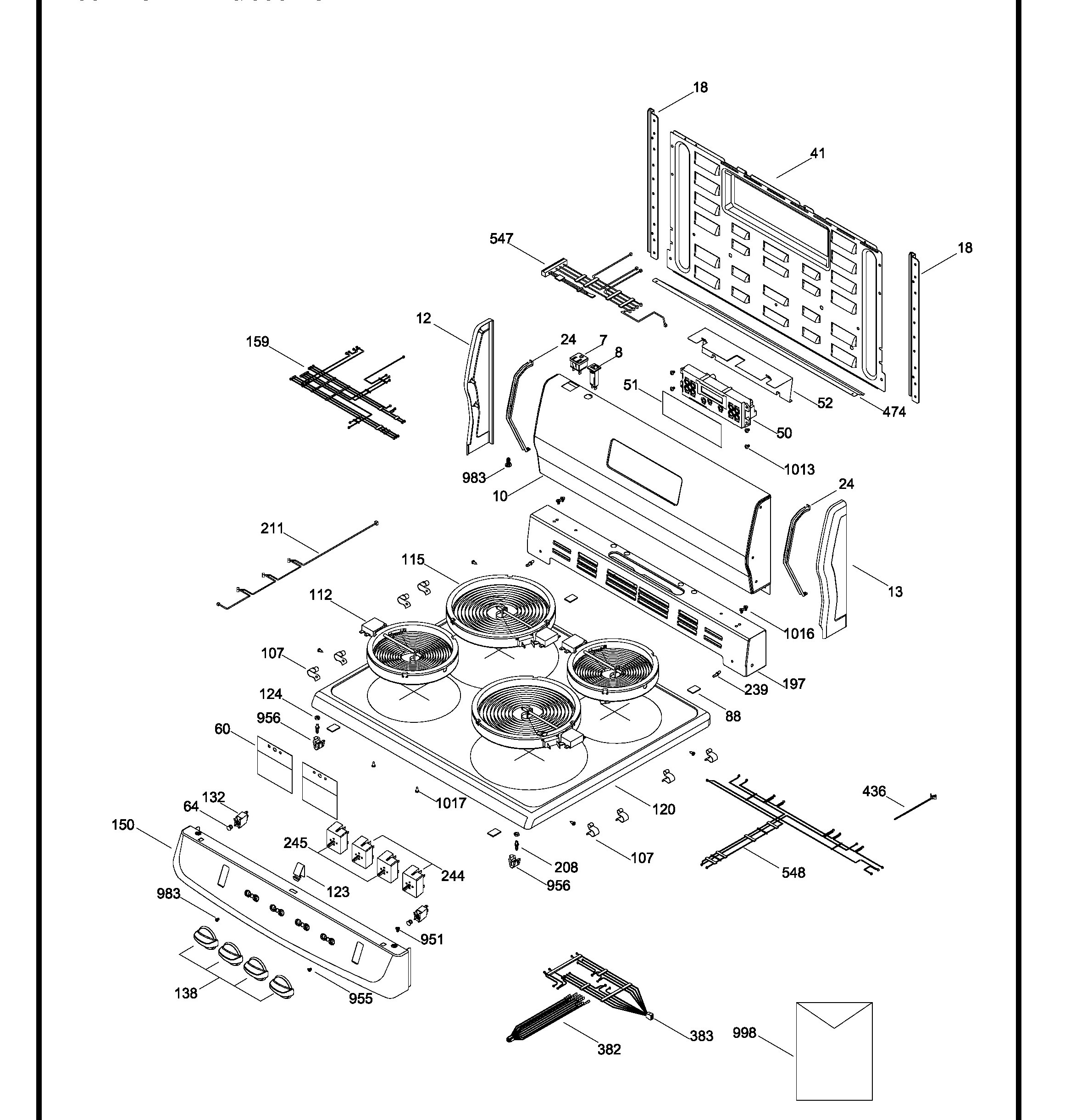 JCAP760SM2SS Exploded View 1 appliance exploded-view parts diagram