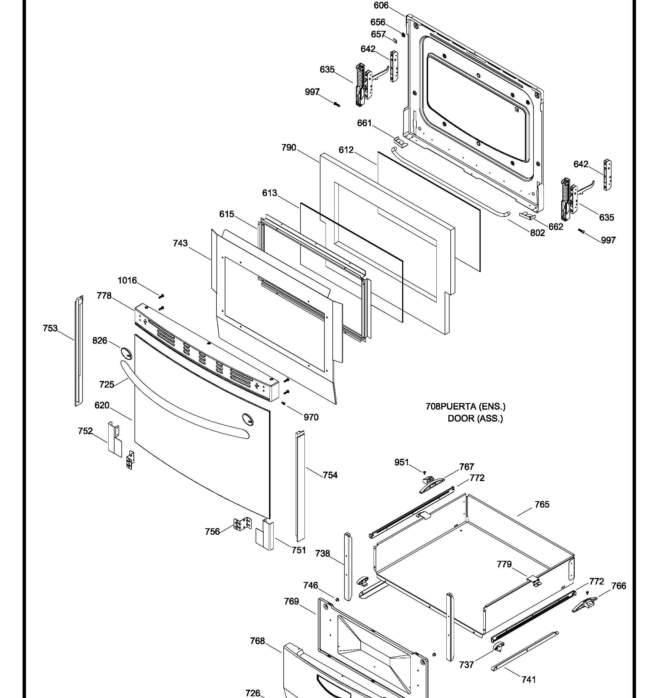 JCAP760SM2SS Exploded View 3 appliance exploded-view parts diagram